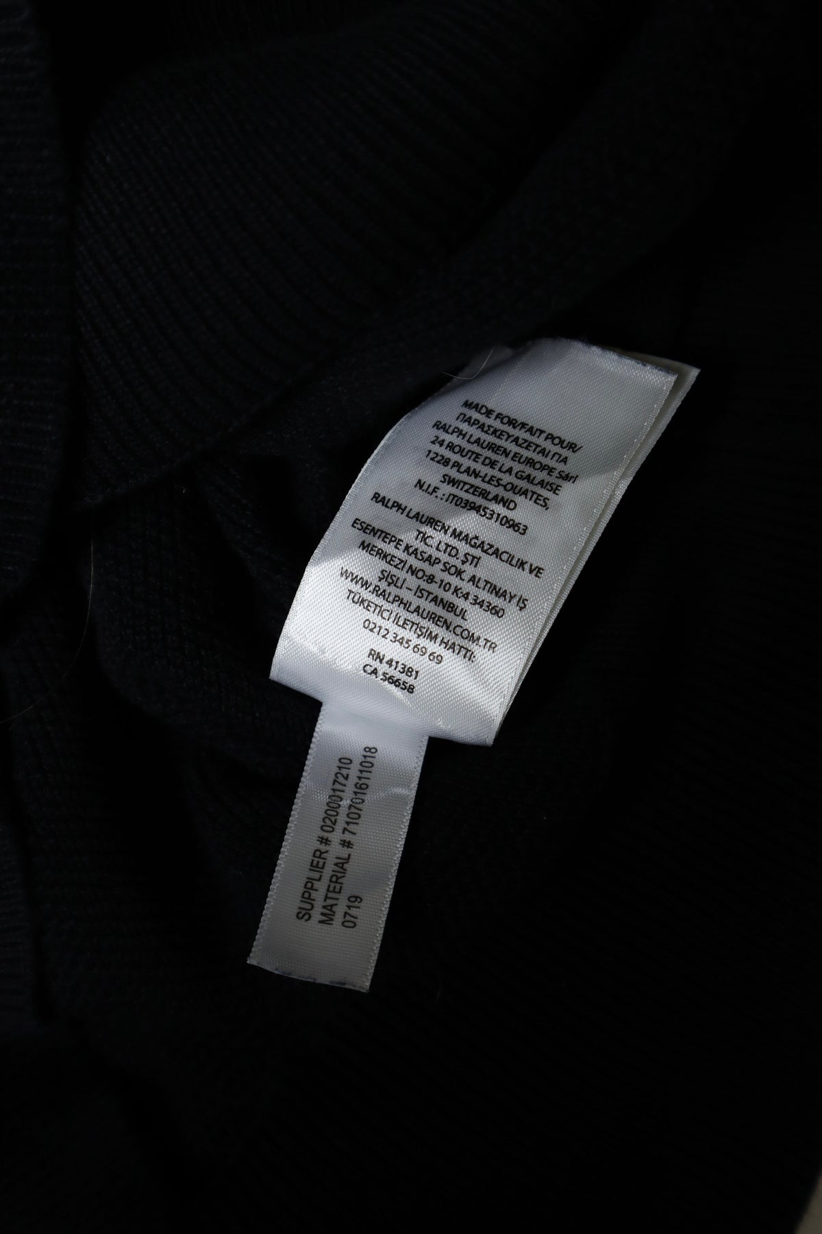 Ralph Lauren trui met kwart rits - M