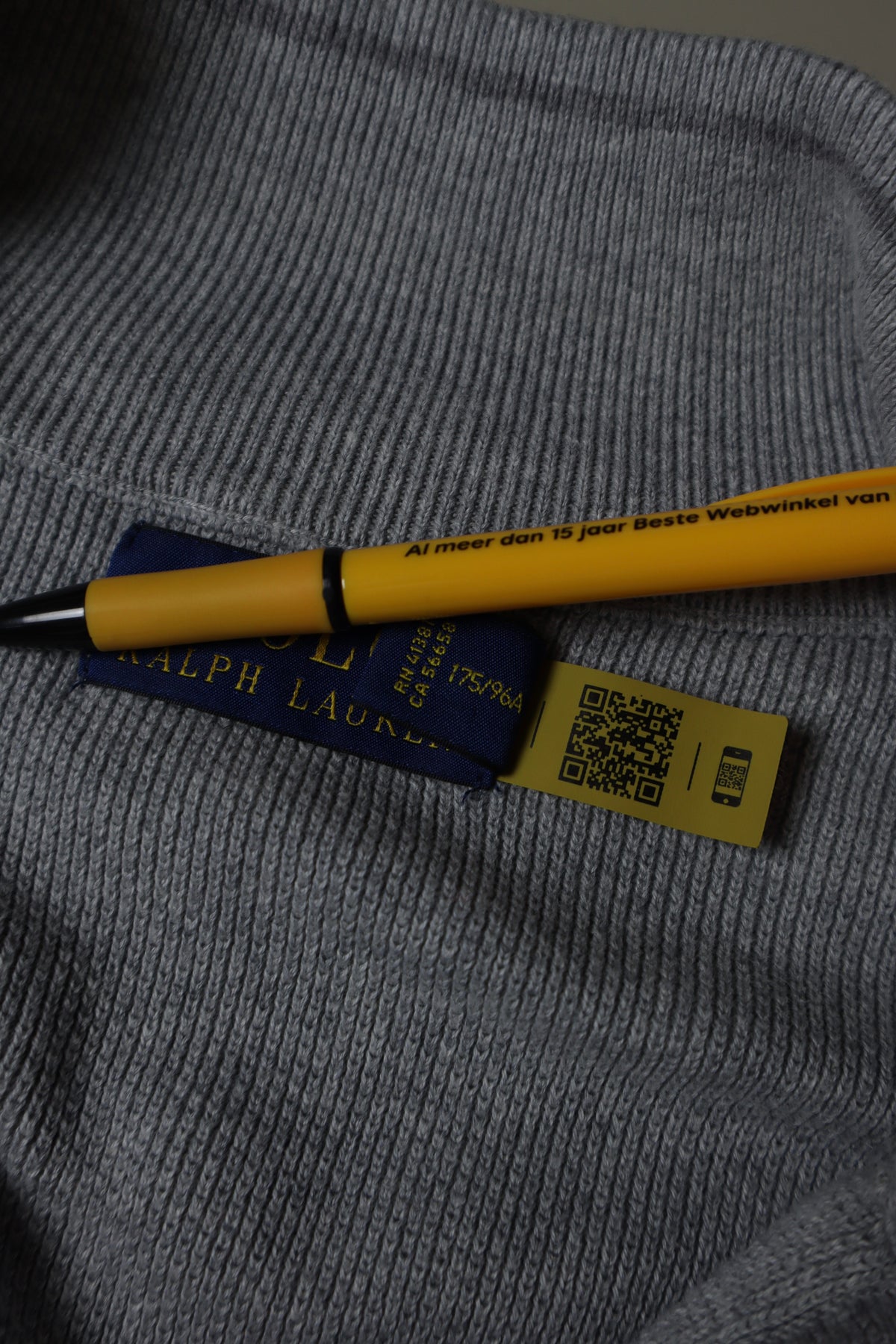 Ralph Lauren trui met kwart rits - M