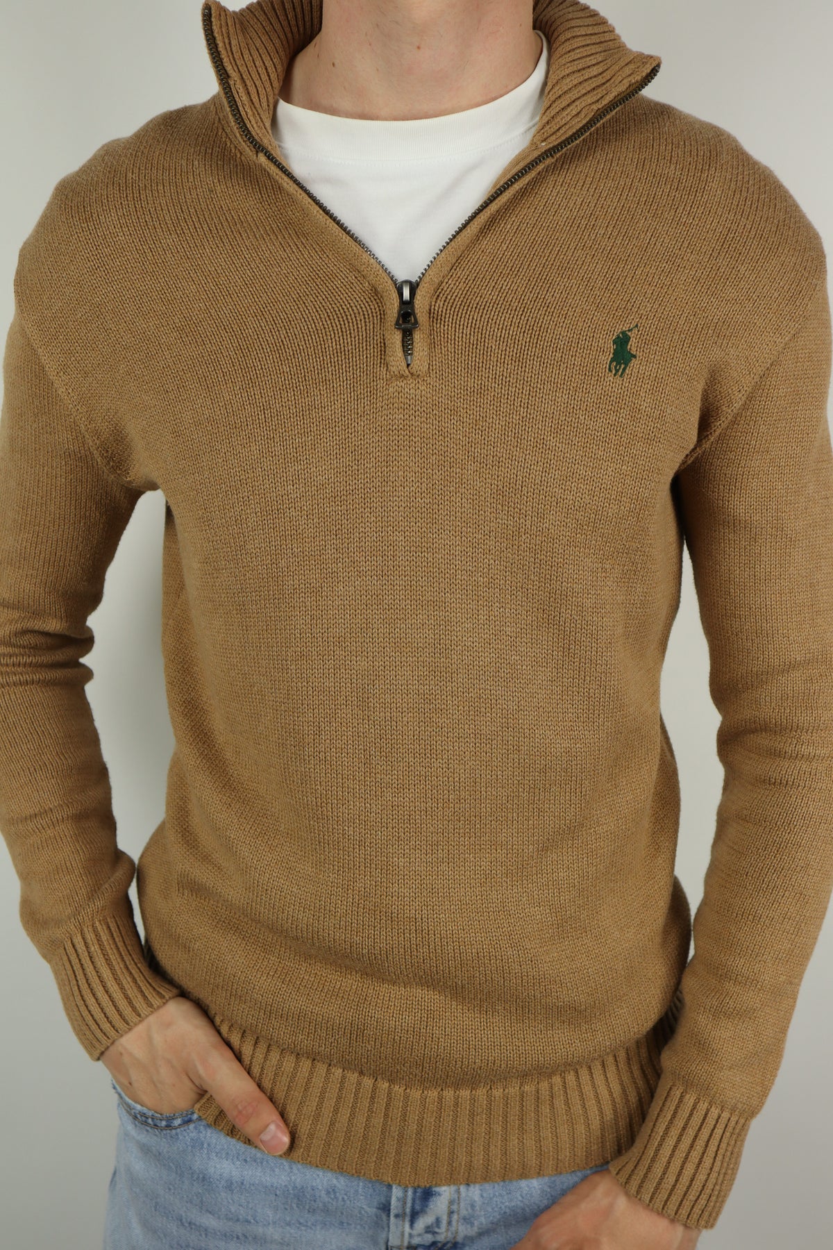 Ralph Lauren trui met kwart rits - S/M