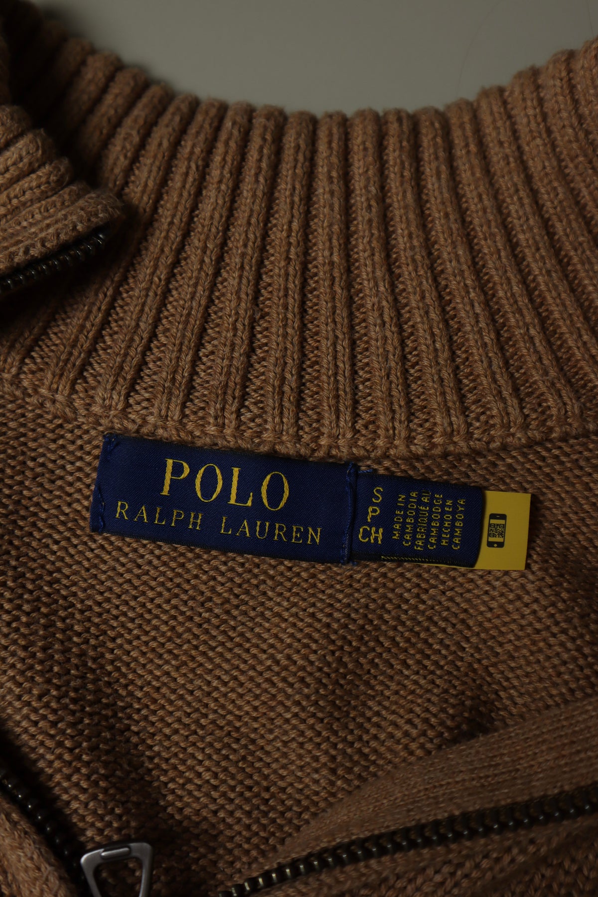 Ralph Lauren trui met kwart rits - S/M