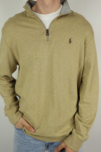 Ralph Lauren trui met kwart rits - L