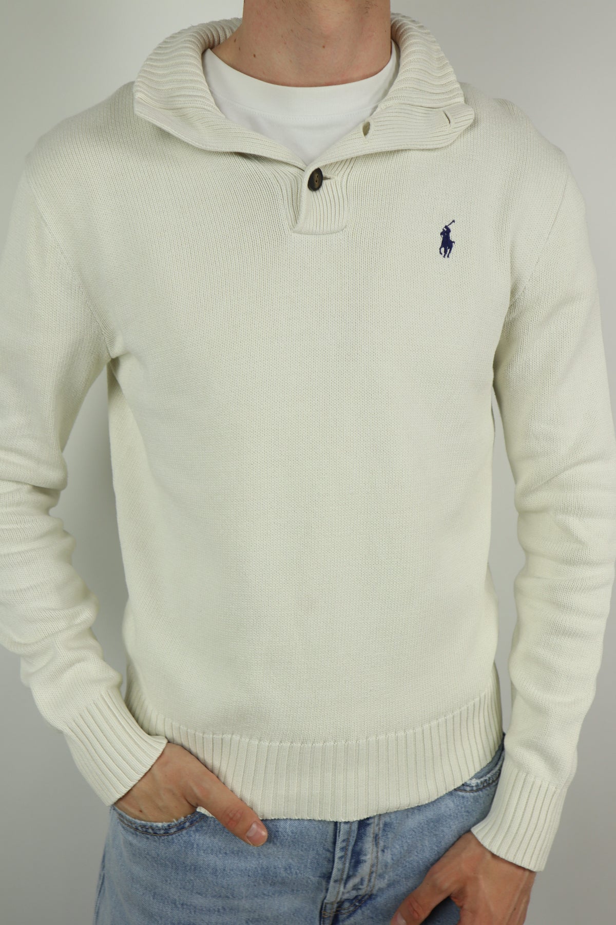 Ralph Lauren trui met knoopjes - M