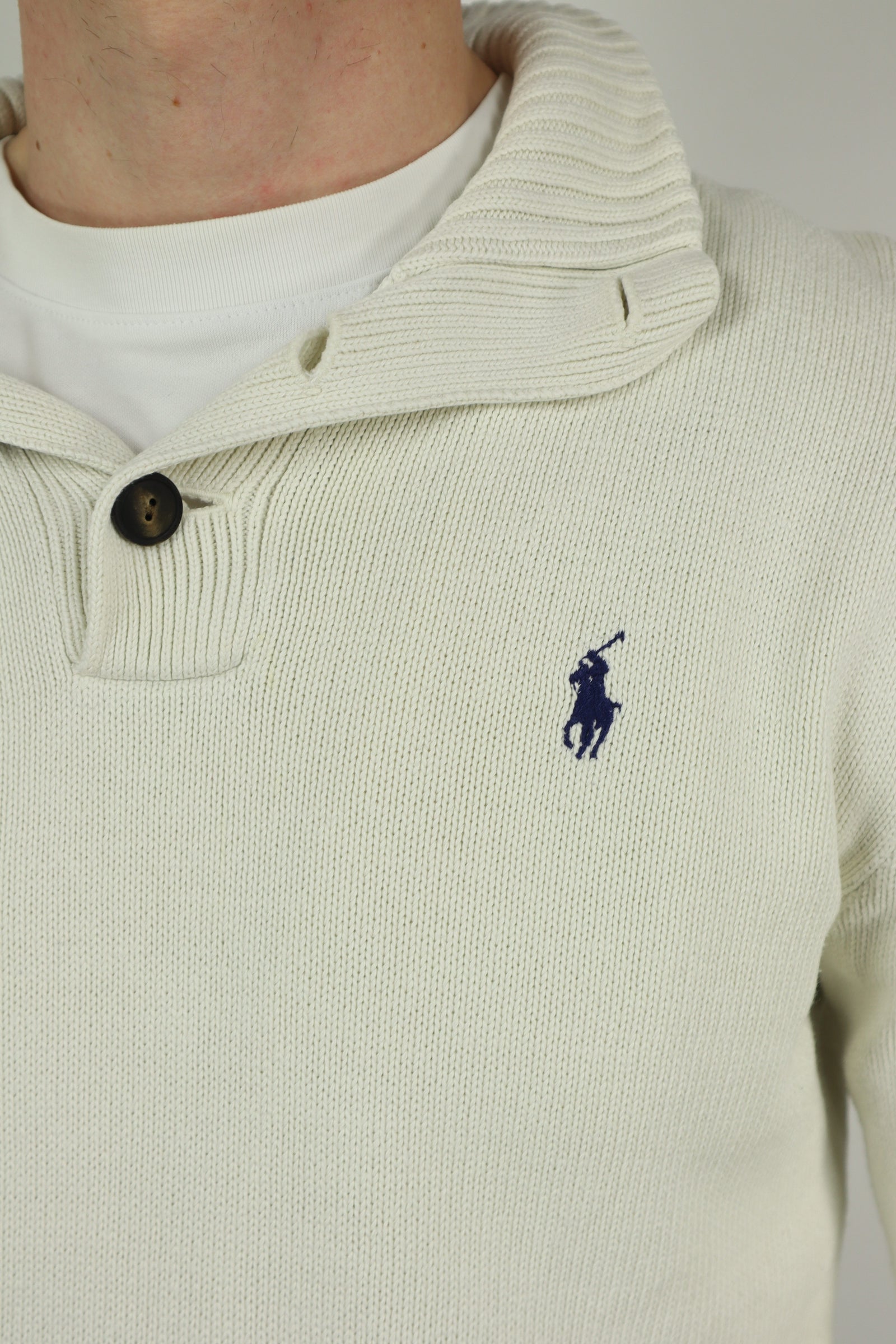 Ralph Lauren trui met knoopsluiting - M