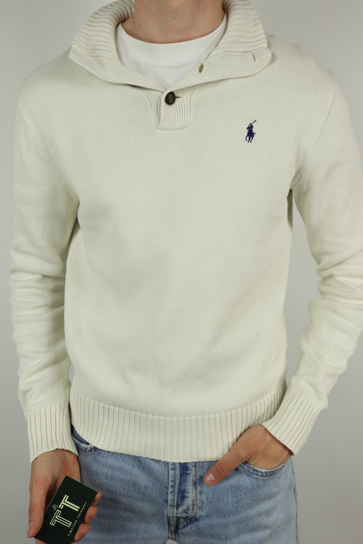 Ralph Lauren trui met knoopjes - M