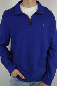 Ralph Lauren trui met kwart rits - L