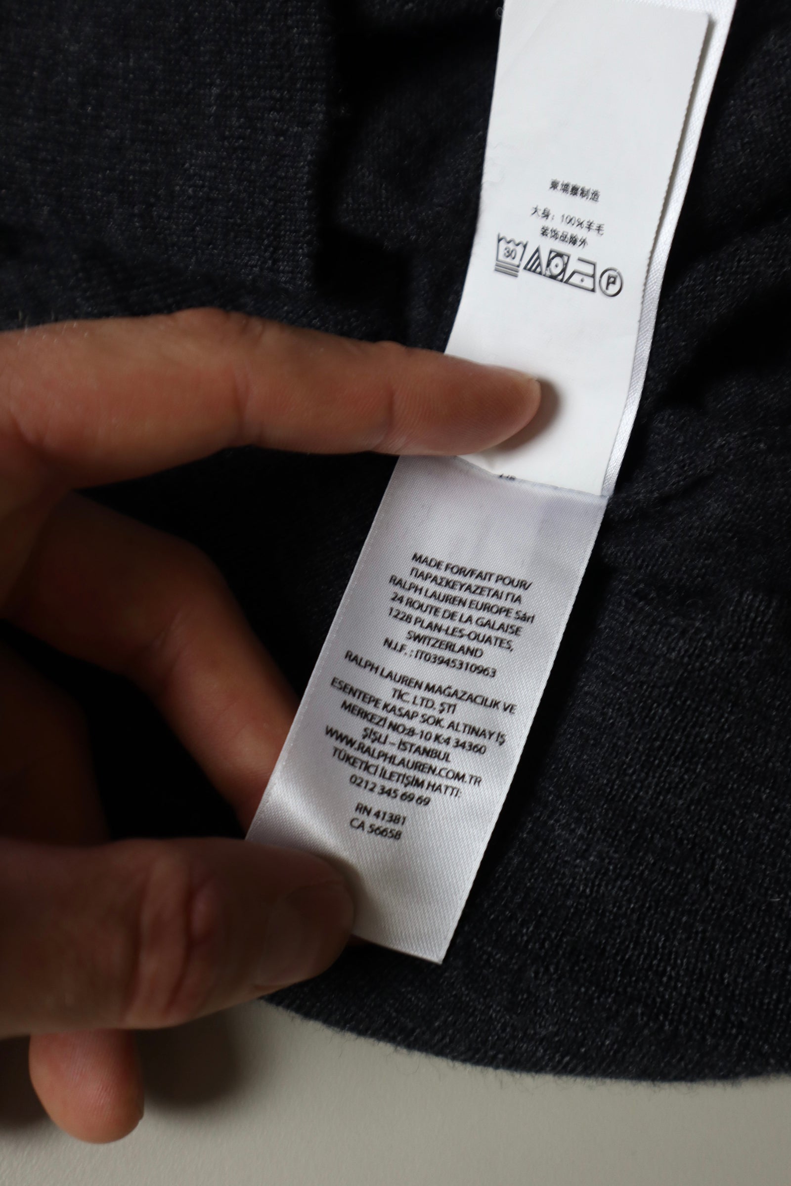 Ralph Lauren trui met ronde hals - S
