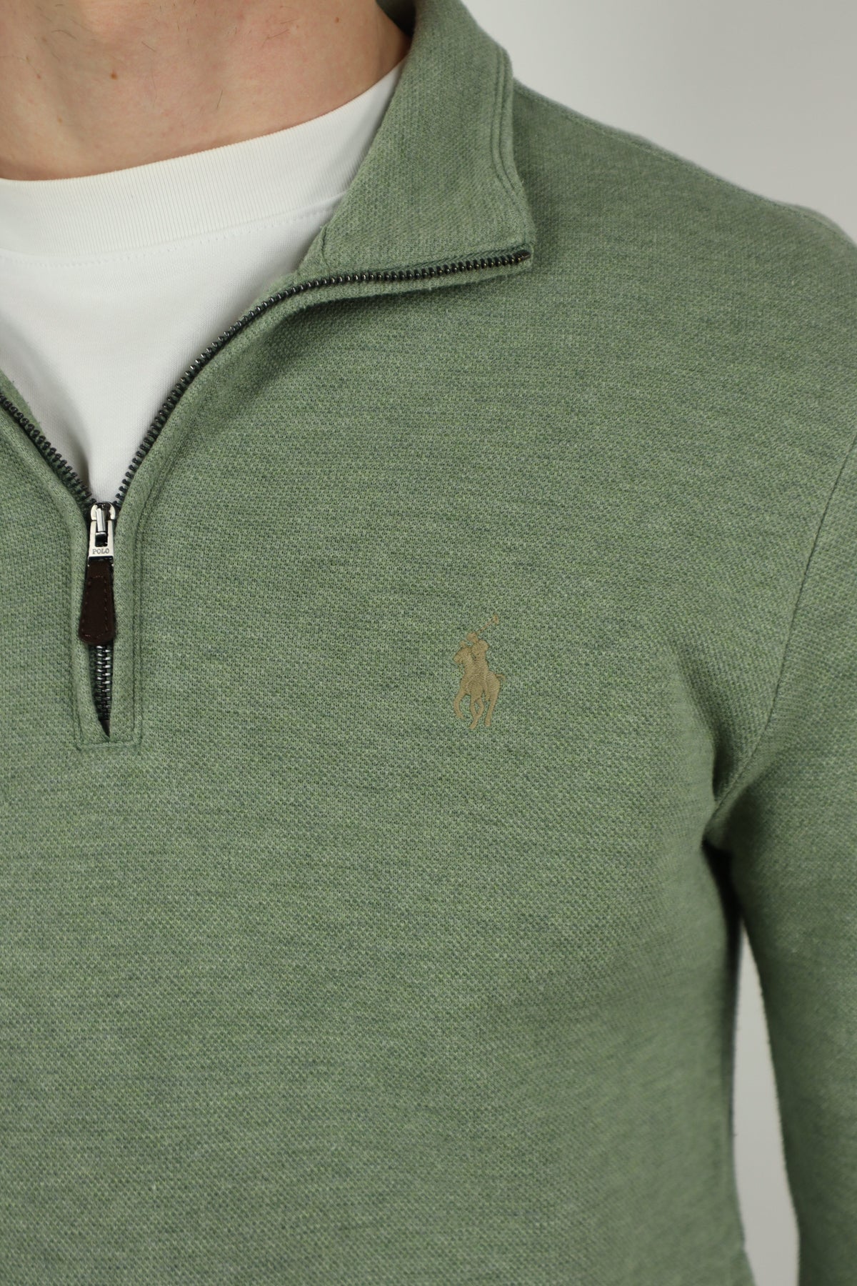 Ralph Lauren trui met kwart rits - S