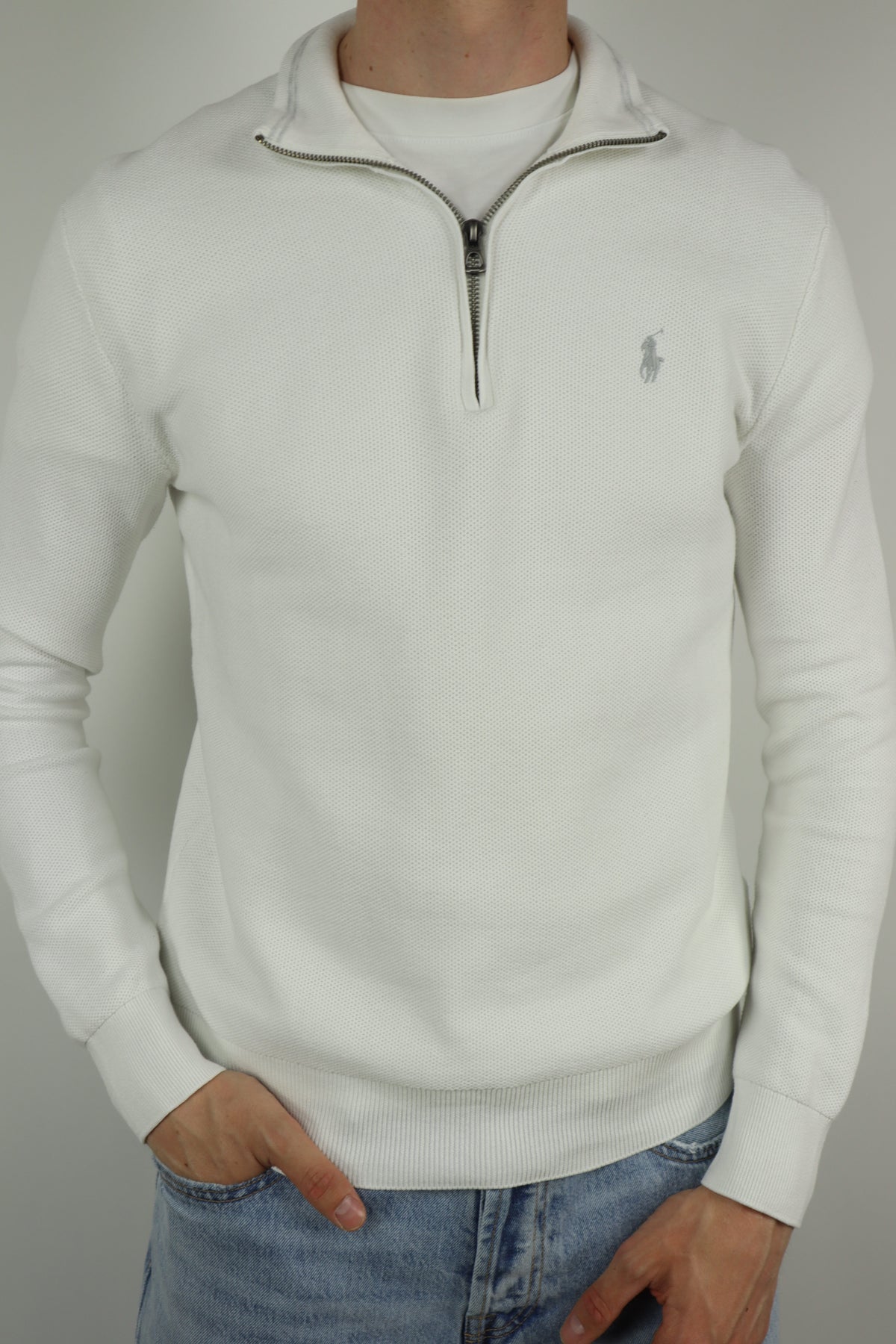Ralph Lauren trui met kwart rits - S
