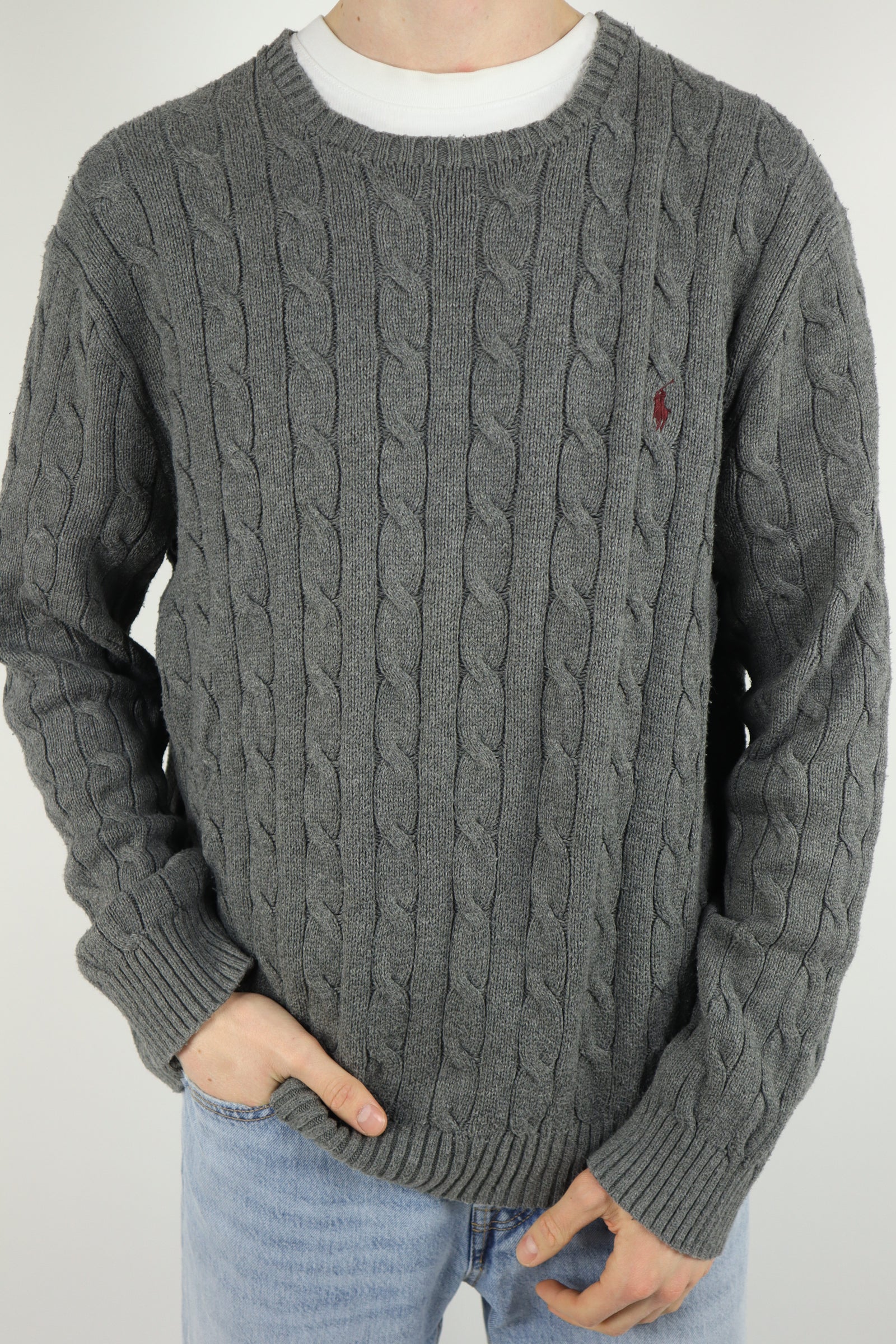 Ralph Lauren kabeltrui - XL