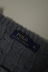 Ralph Lauren kabeltrui met ronde hals - XL