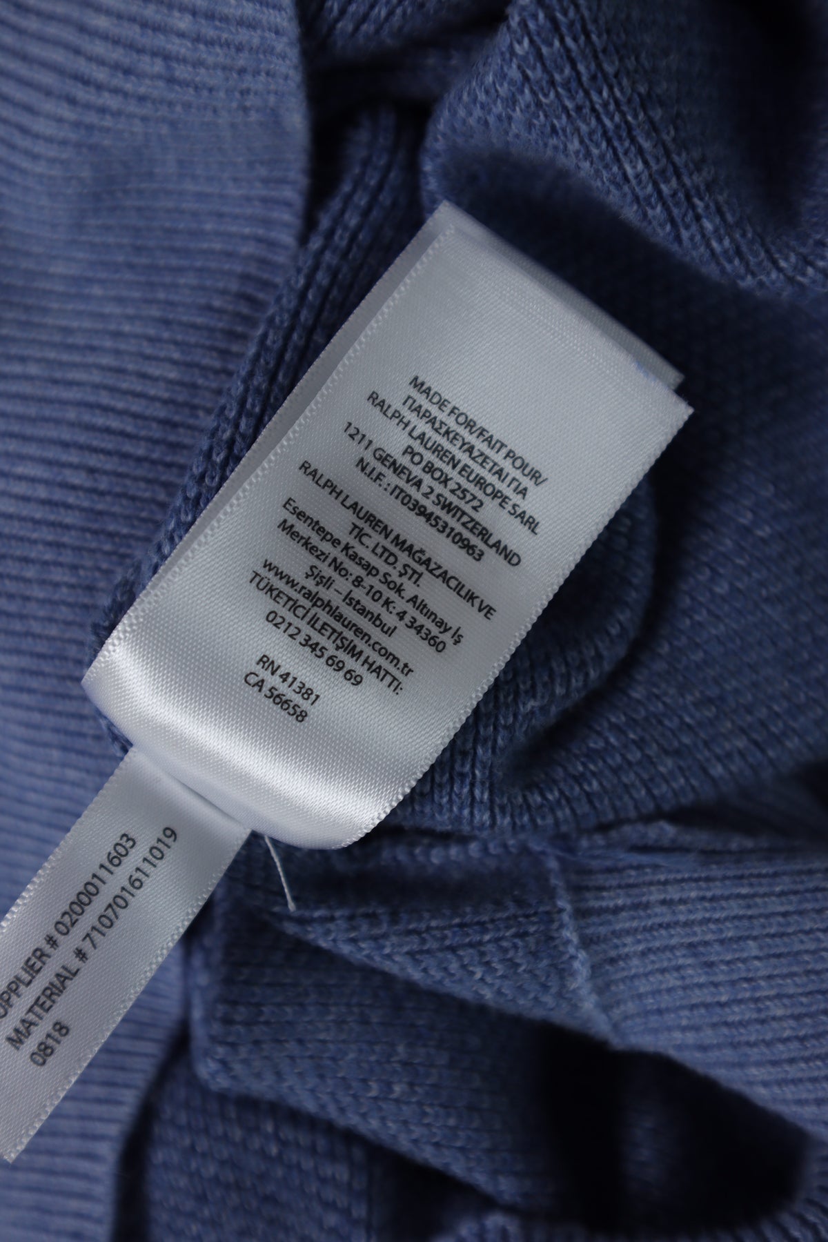 Ralph Lauren trui met kwart rits - XL