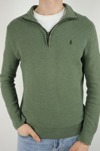 Ralph Lauren trui met kwart rits - M