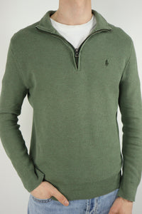Ralph Lauren trui met kwart rits - M