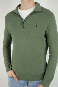 Ralph Lauren trui met kwart rits - M