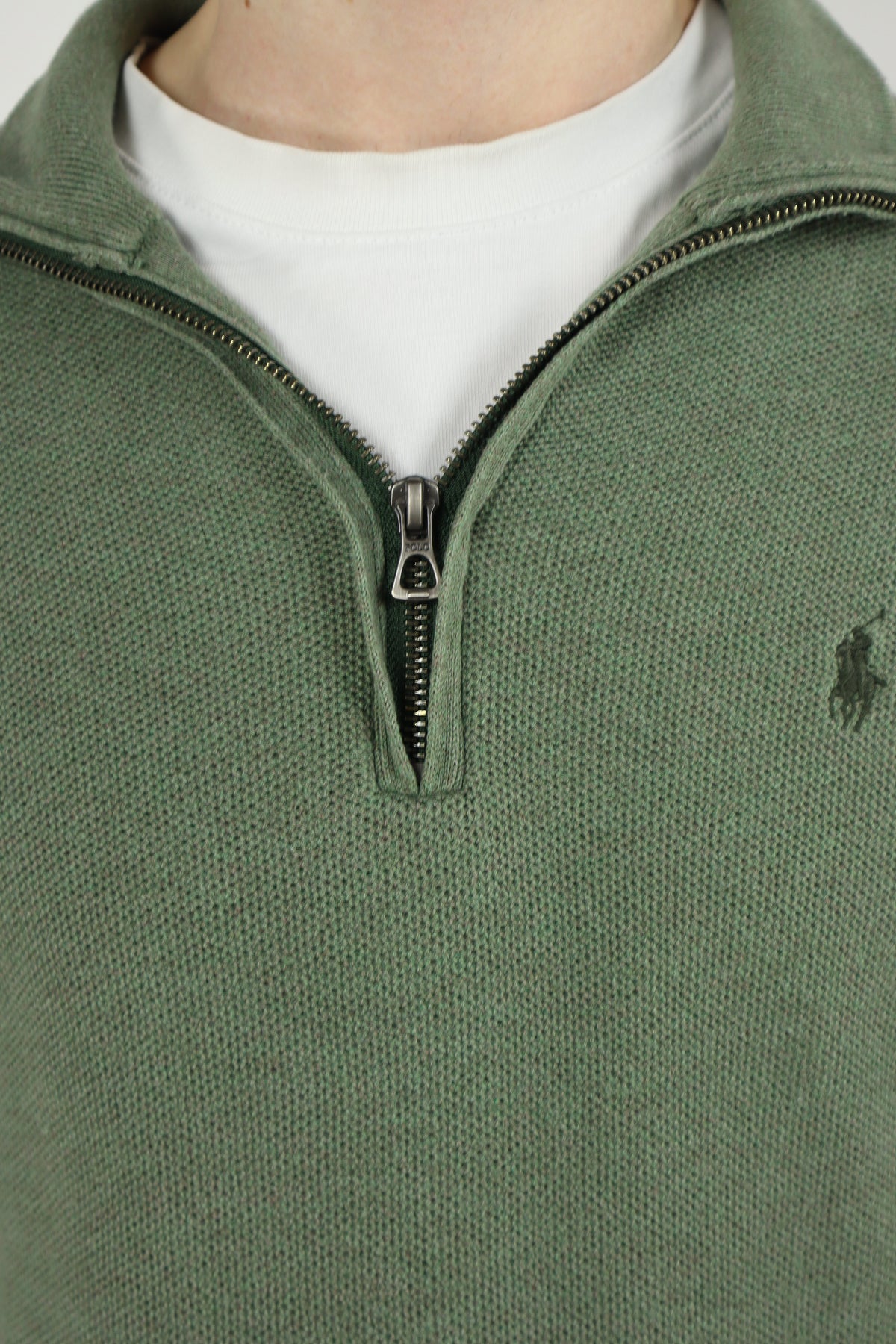 Ralph Lauren trui met kwart rits - M