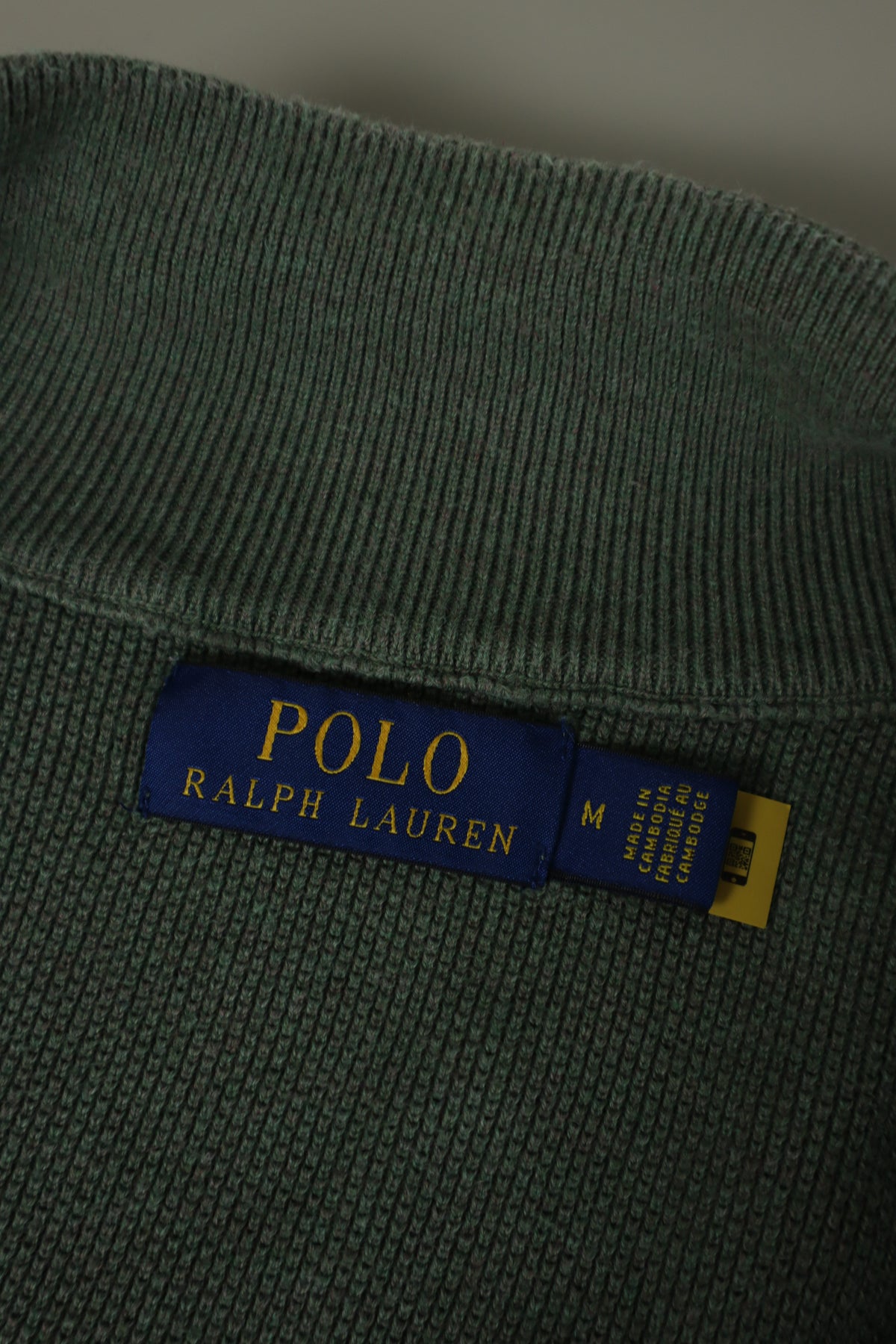Ralph Lauren trui met kwart rits - M
