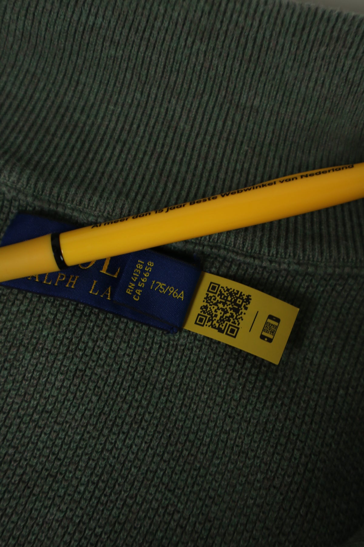Ralph Lauren trui met kwart rits - M