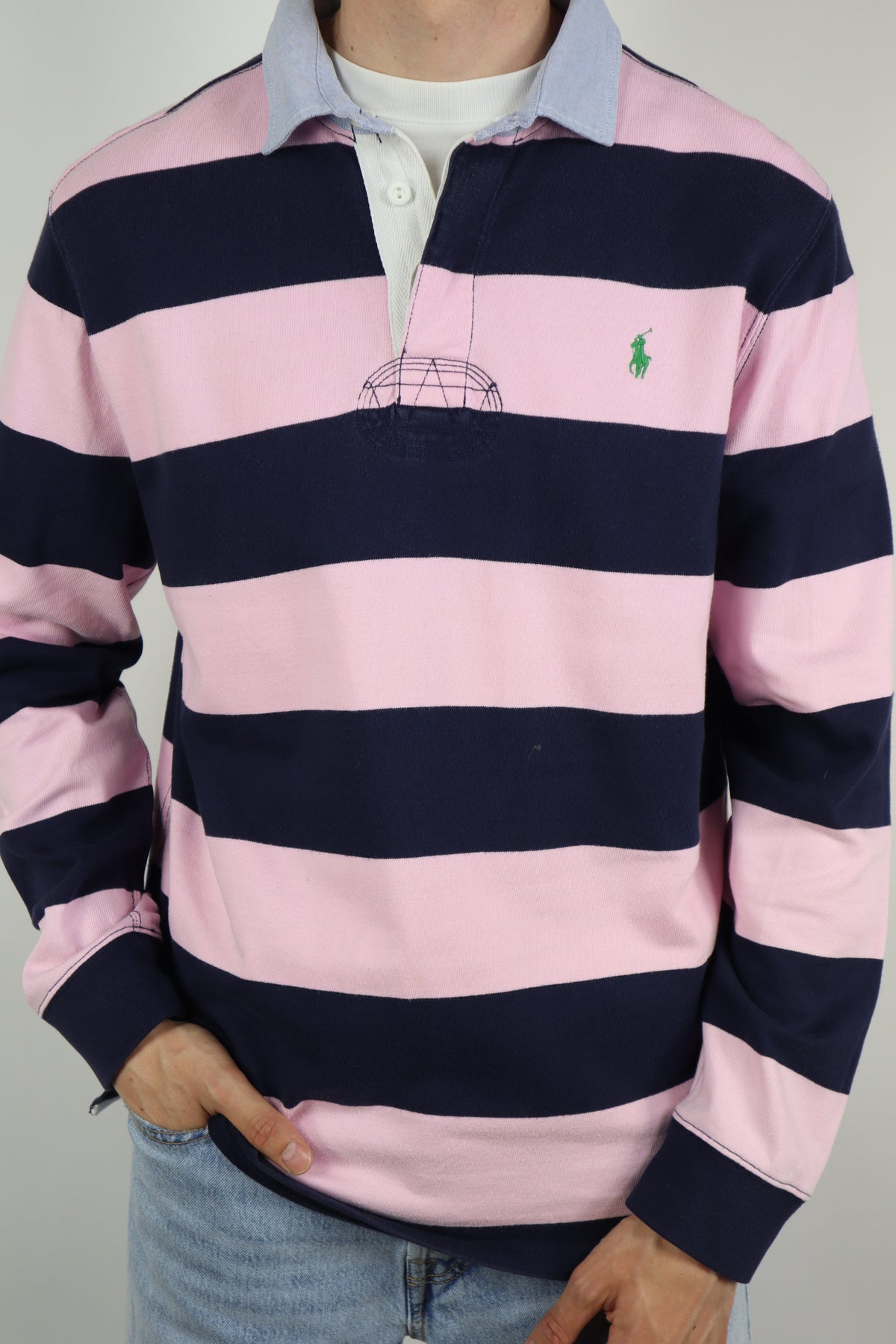 Ralph Lauren (rugby) polo shirt met lange mouw - L