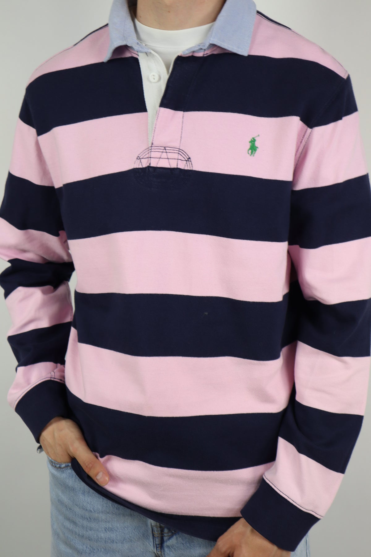 Ralph Lauren (rugby) polo shirt met lange mouw - L