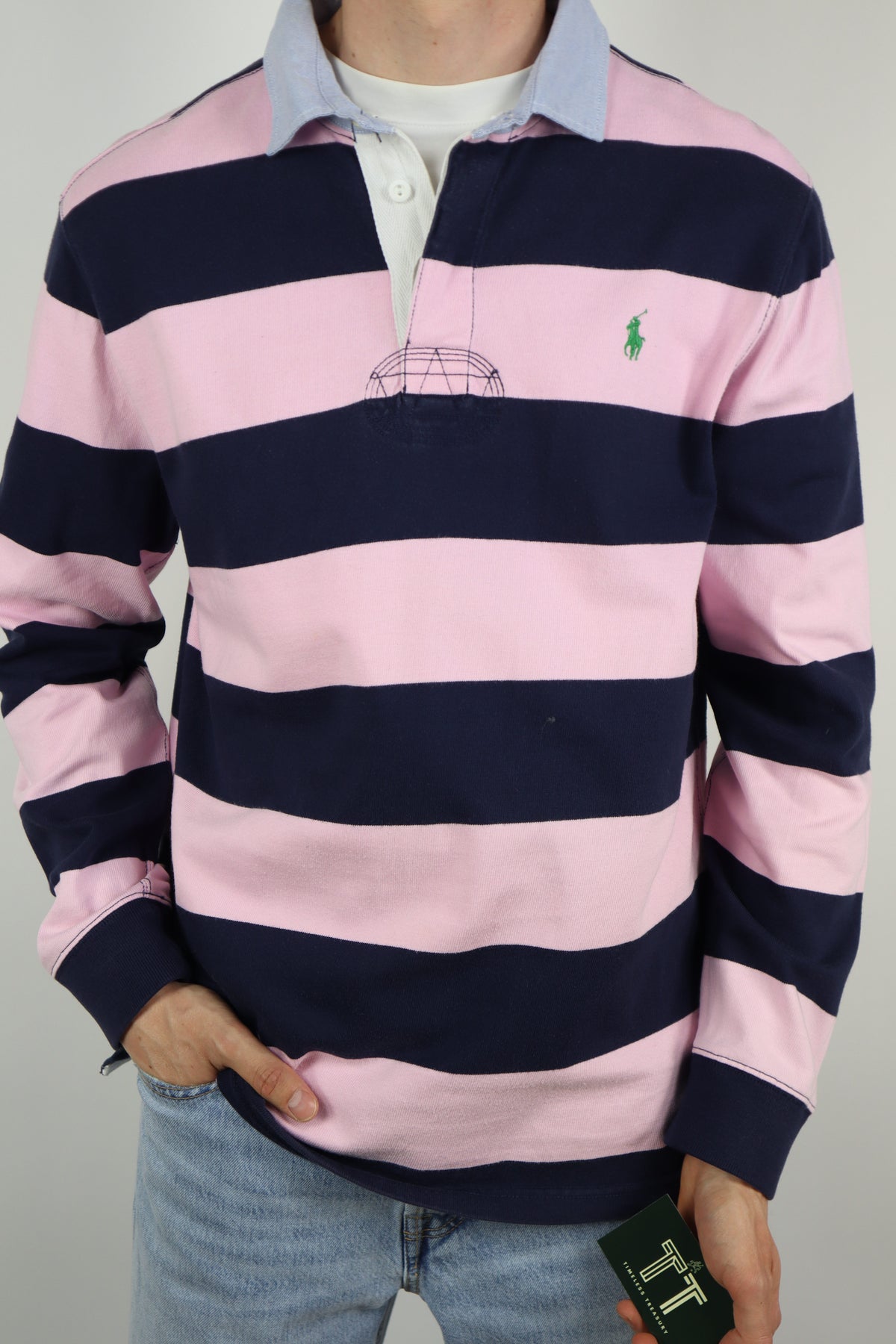 Ralph Lauren (rugby) polo shirt met lange mouw - L
