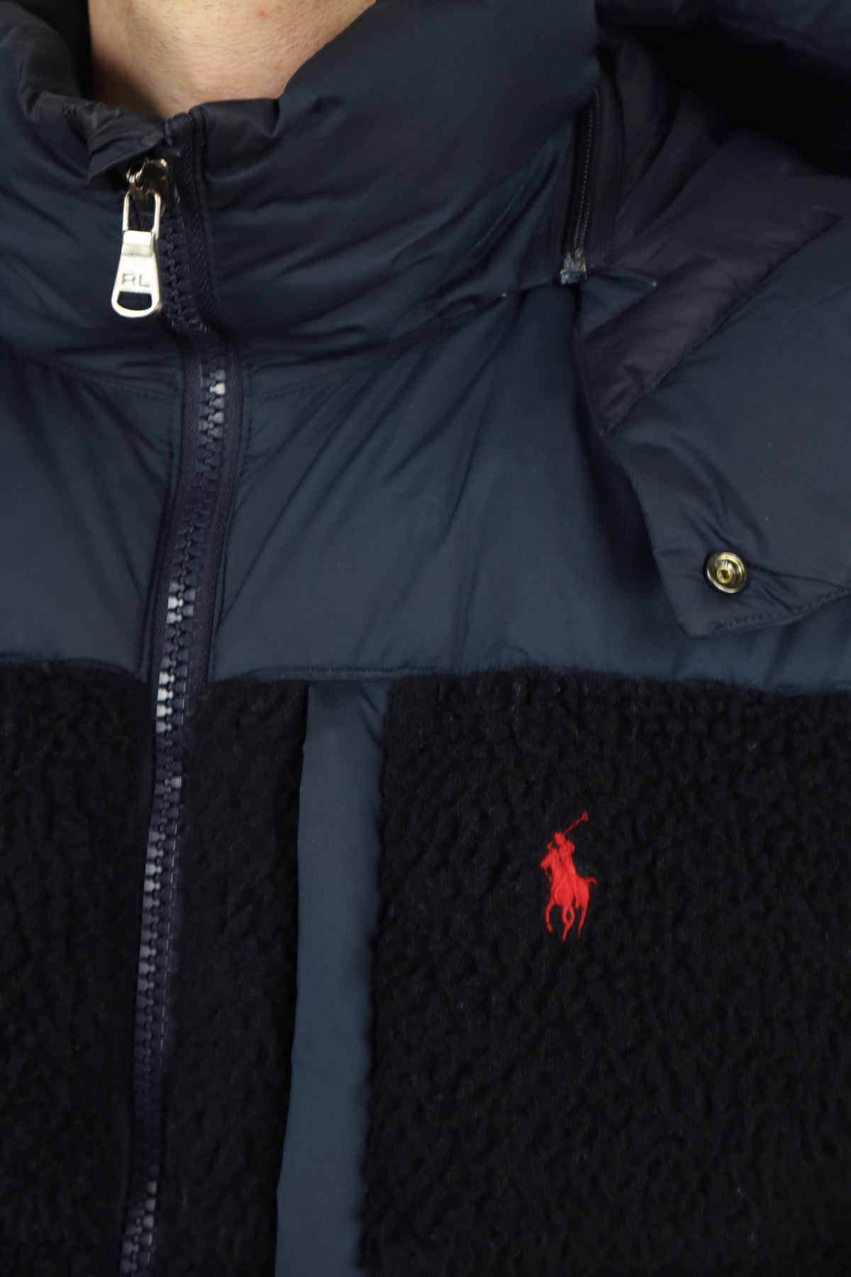 Ralph Lauren teddy puffer winterjas - L