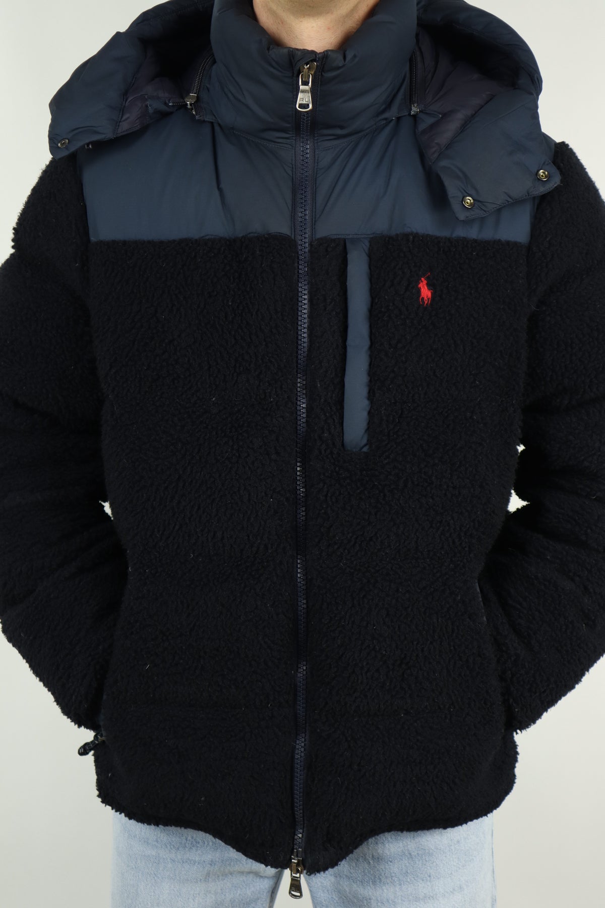 Ralph Lauren teddy puffer winterjas - L