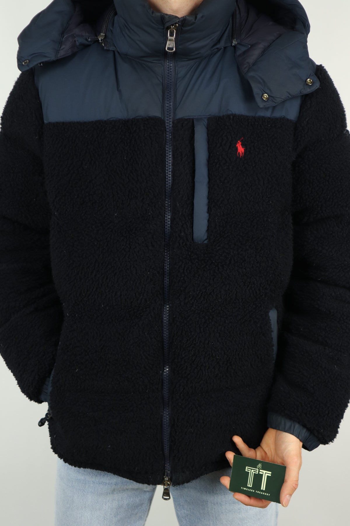 Ralph Lauren teddy puffer winterjas - L