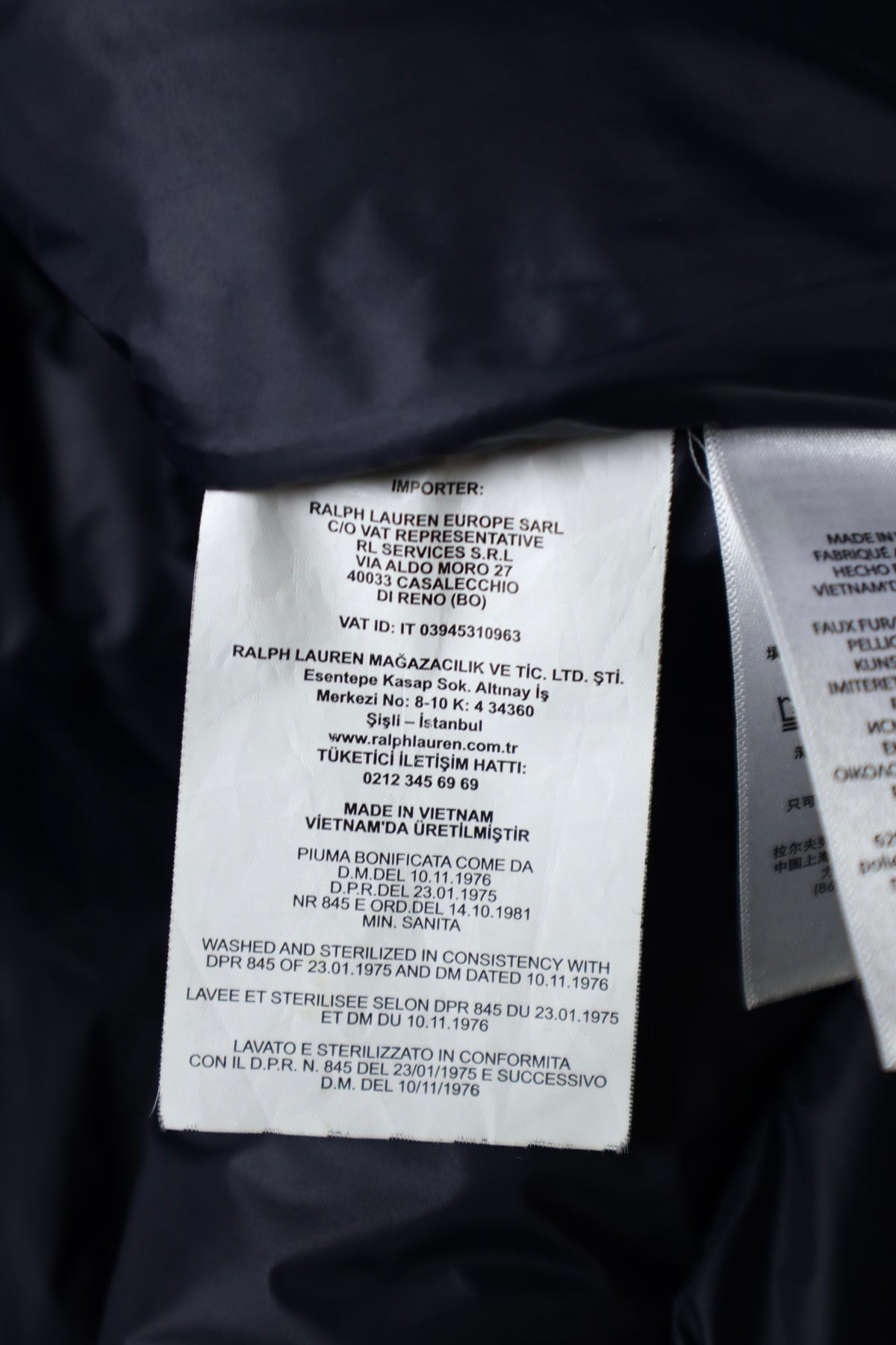 Ralph Lauren teddy puffer winterjas - L
