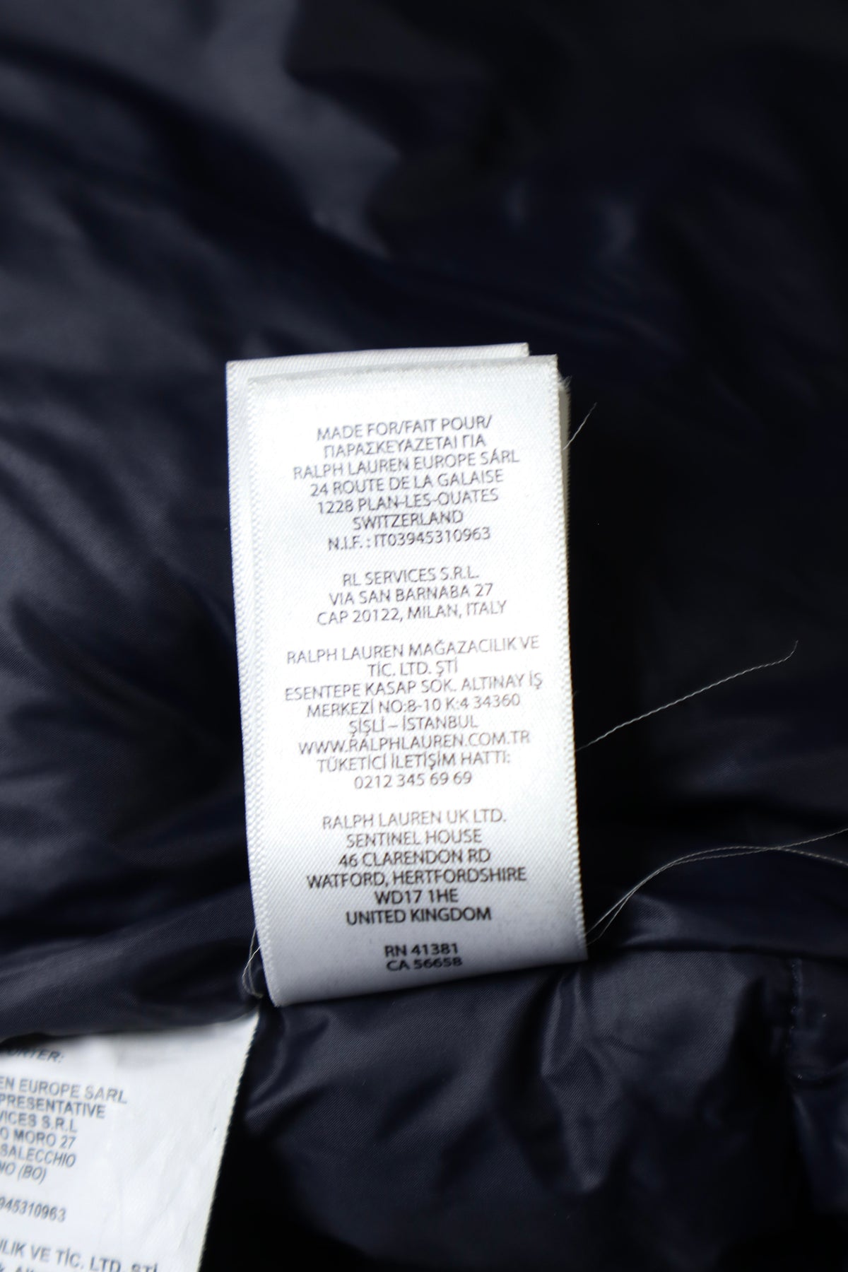 Ralph Lauren teddy puffer winterjas - L