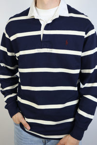 Ralph Lauren rugby polo shirt met lange mouw - M