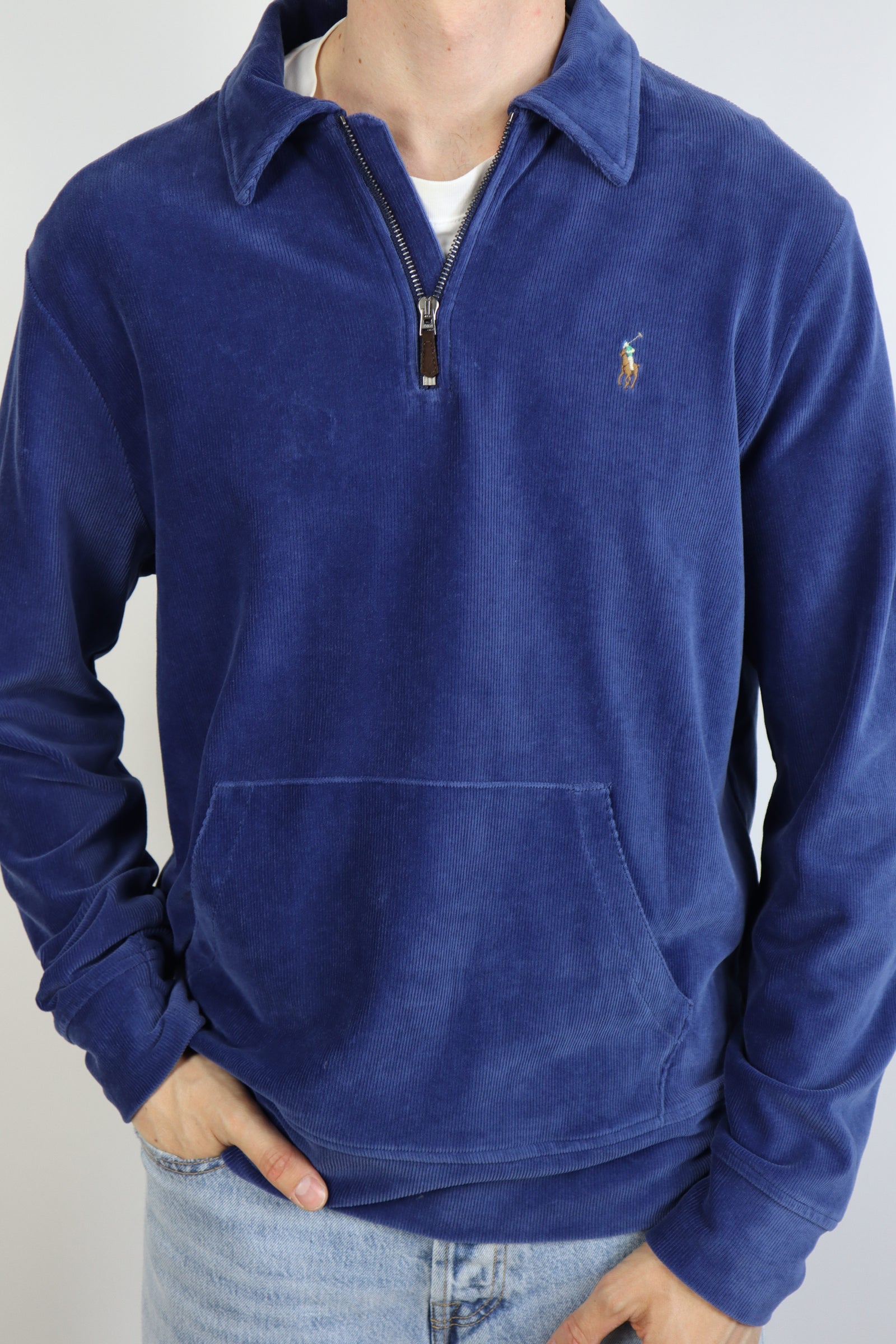 Ralph Lauren corduroy quarter zip - L