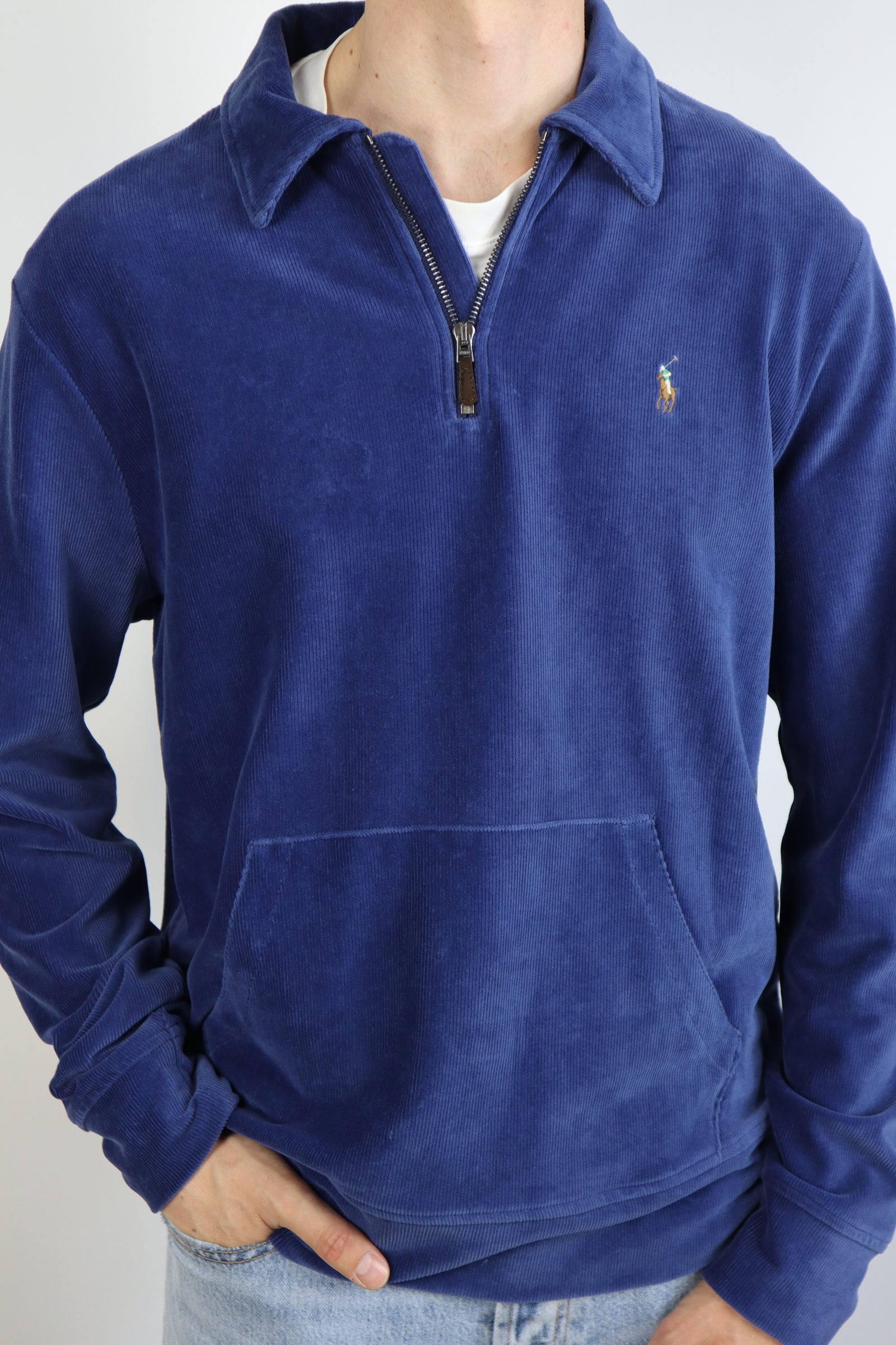 Ralph Lauren corduroy quarter zip - L