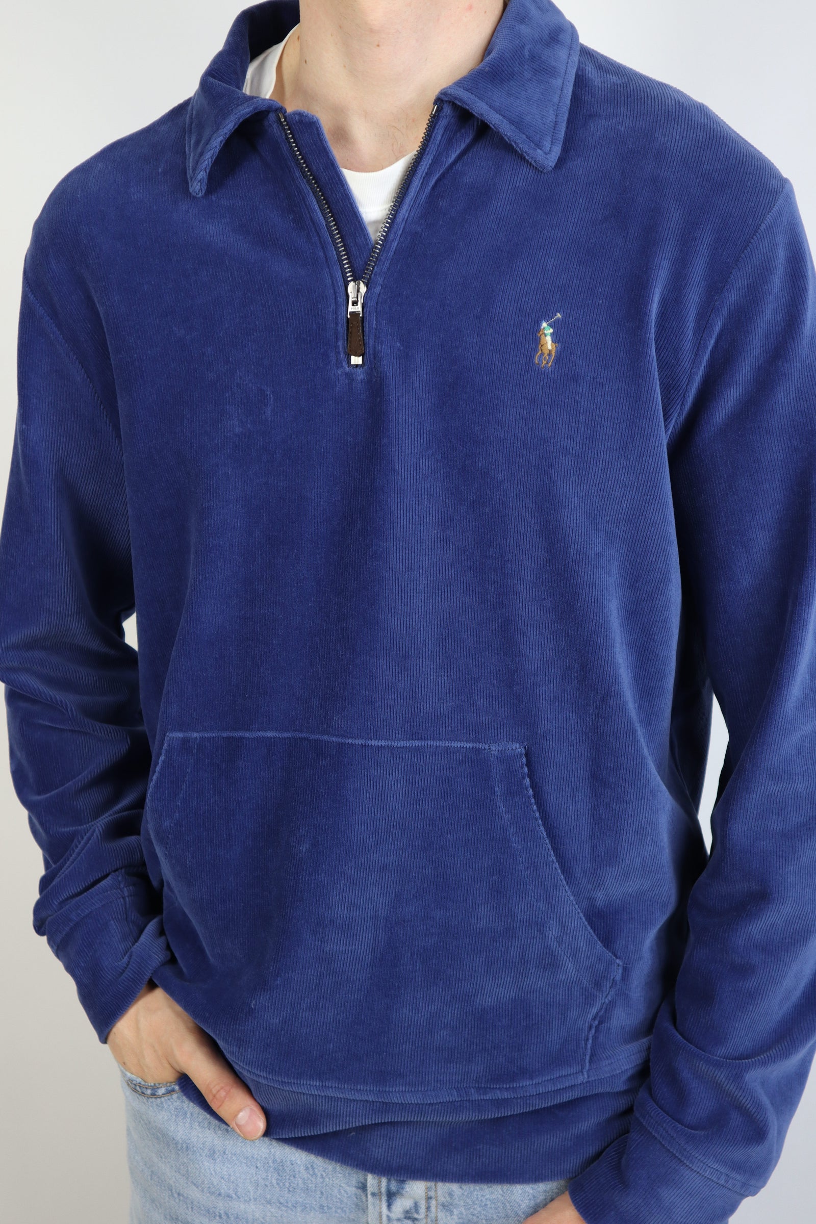 Ralph Lauren corduroy quarter zip - L