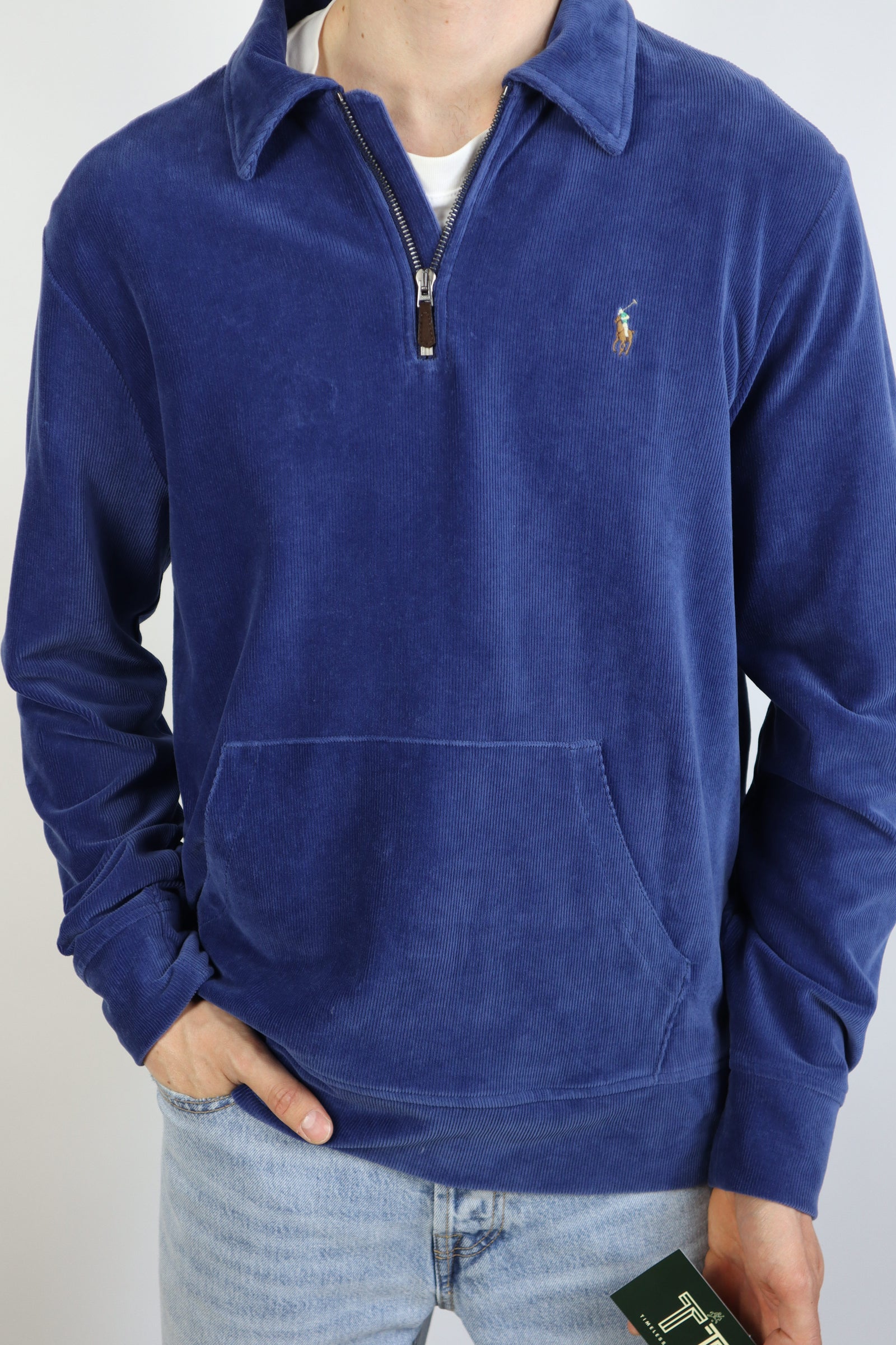 Ralph Lauren corduroy quarter zip - L