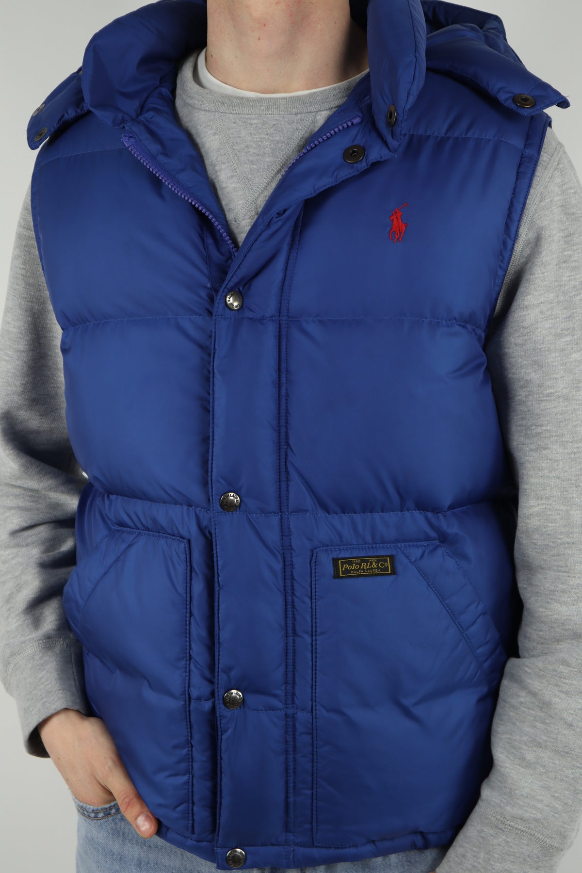 Ralph Lauren bodywarmer met capuchon - M