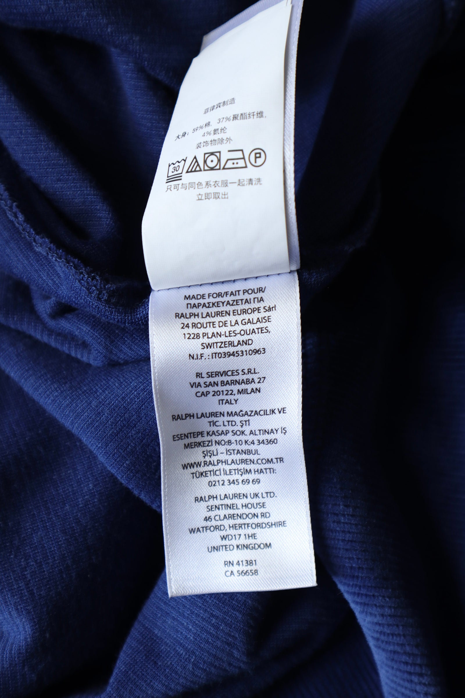 Ralph Lauren corduroy quarter zip - L