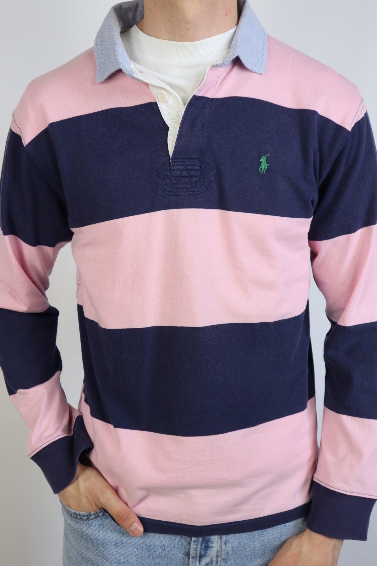 Ralph Lauren (rugby) polo shirt met lange mouw - S/M