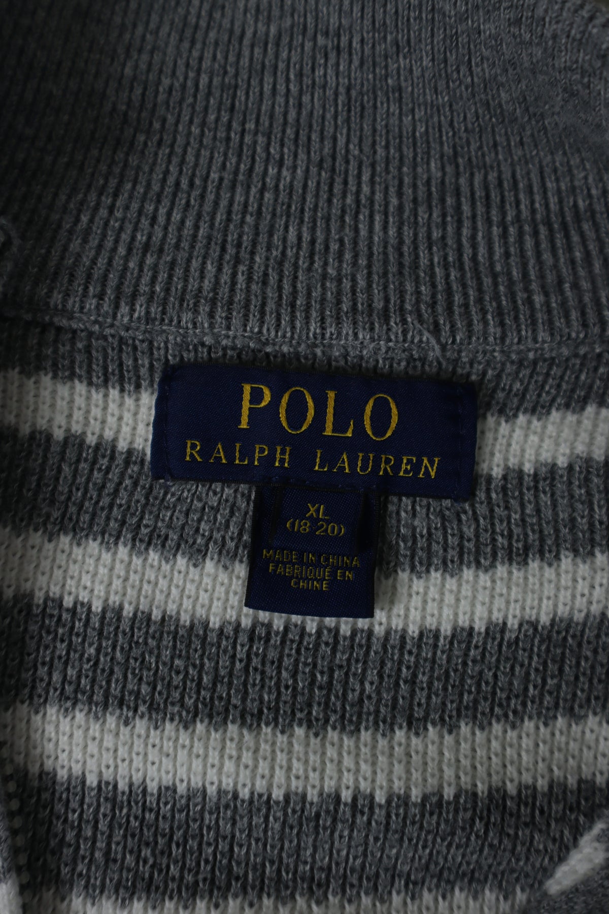 Ralph Lauren trui met kwart rits - S