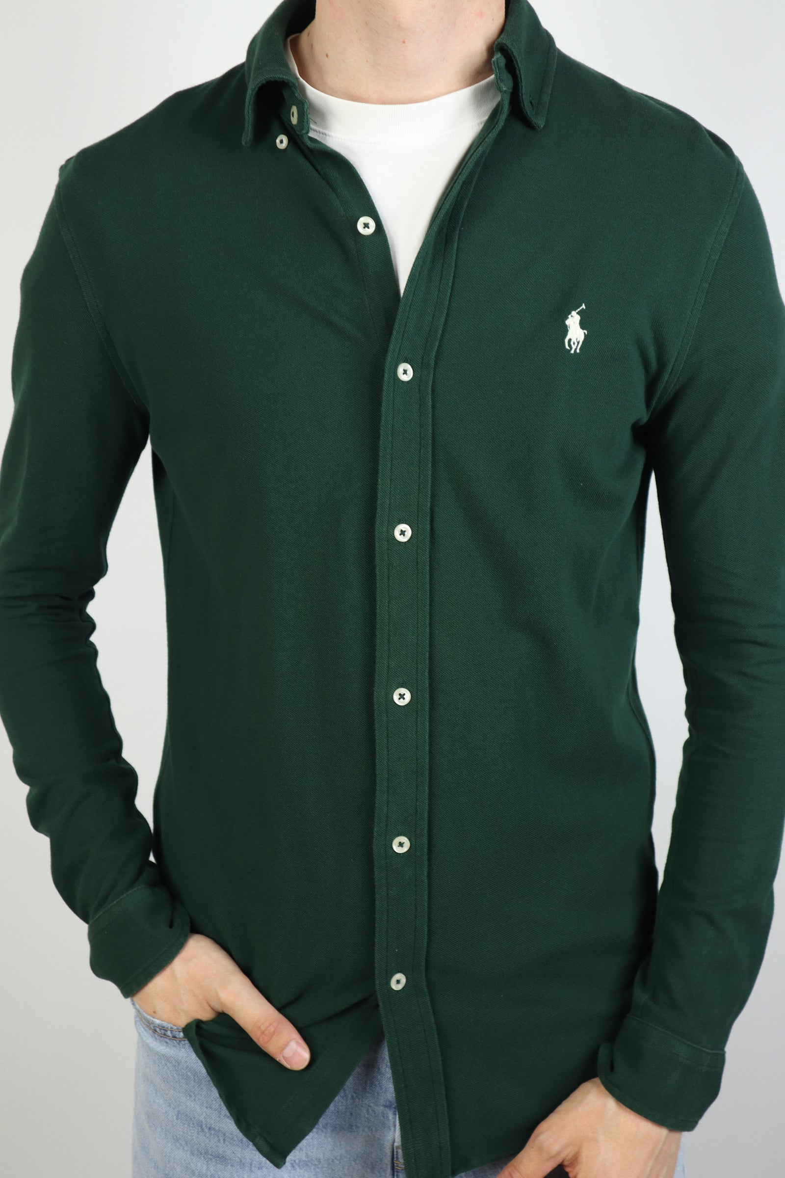 Ralph Lauren featherweight mesh overhemd - S