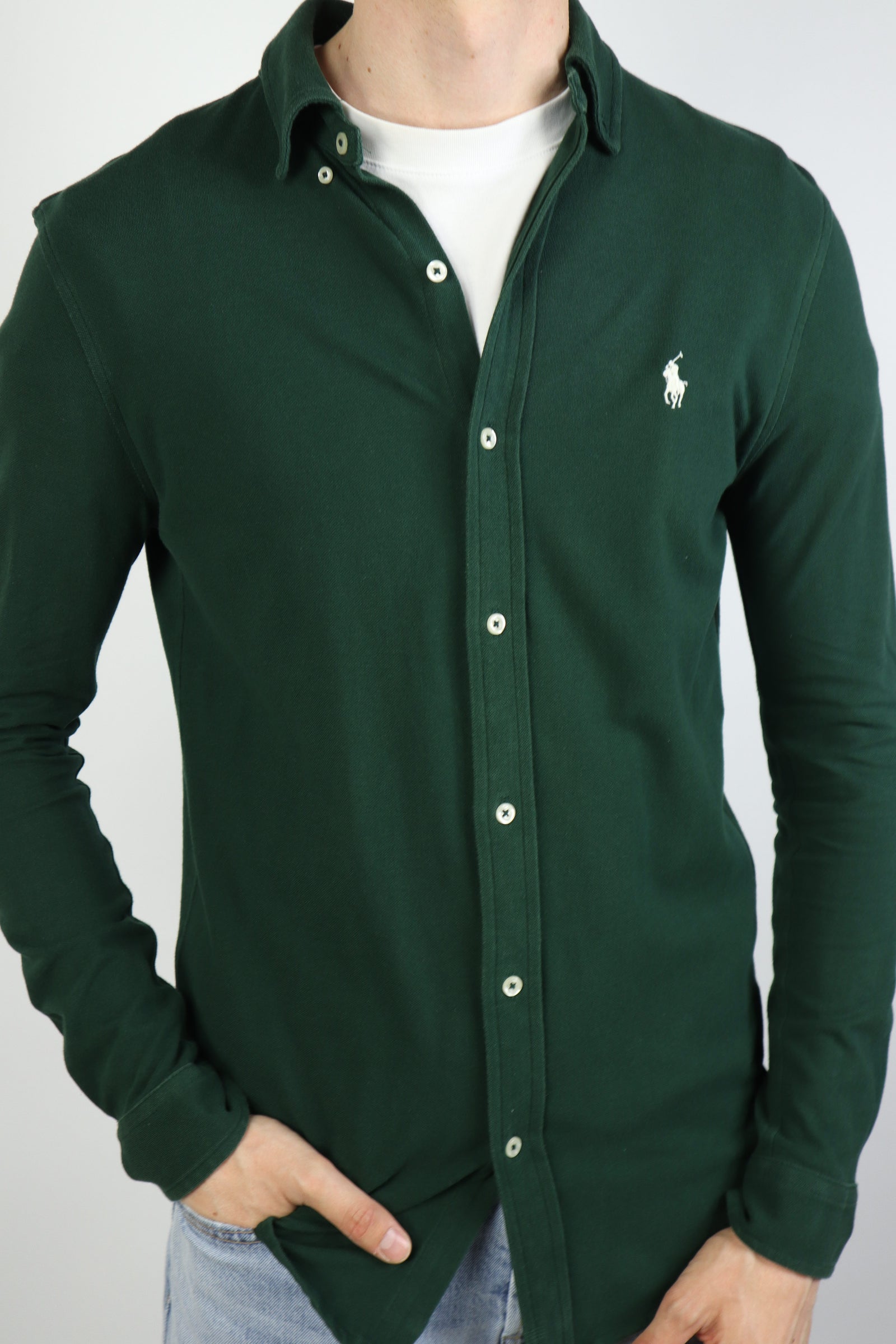 Ralph Lauren featherweight mesh overhemd - S