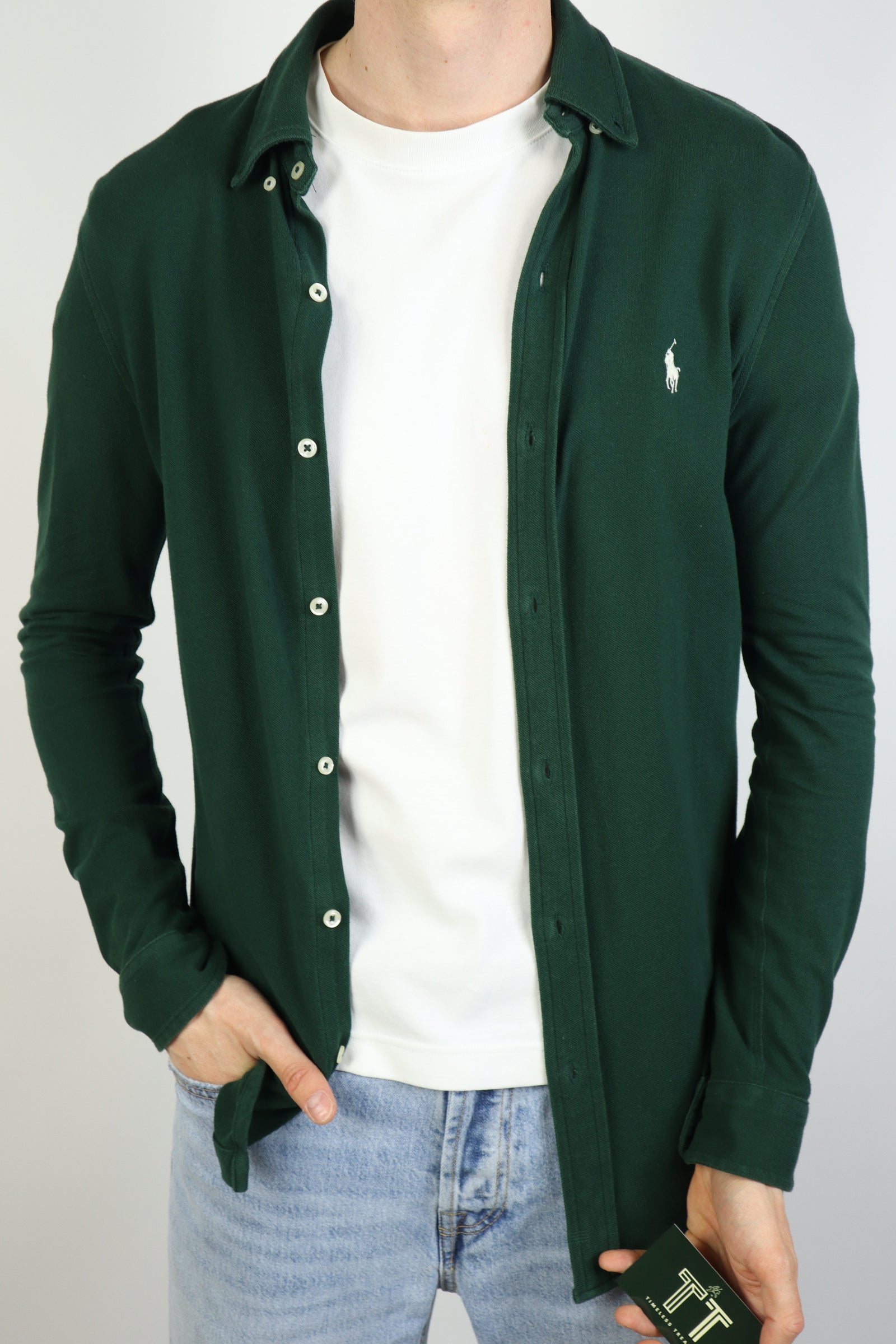 Ralph Lauren featherweight mesh overhemd - S