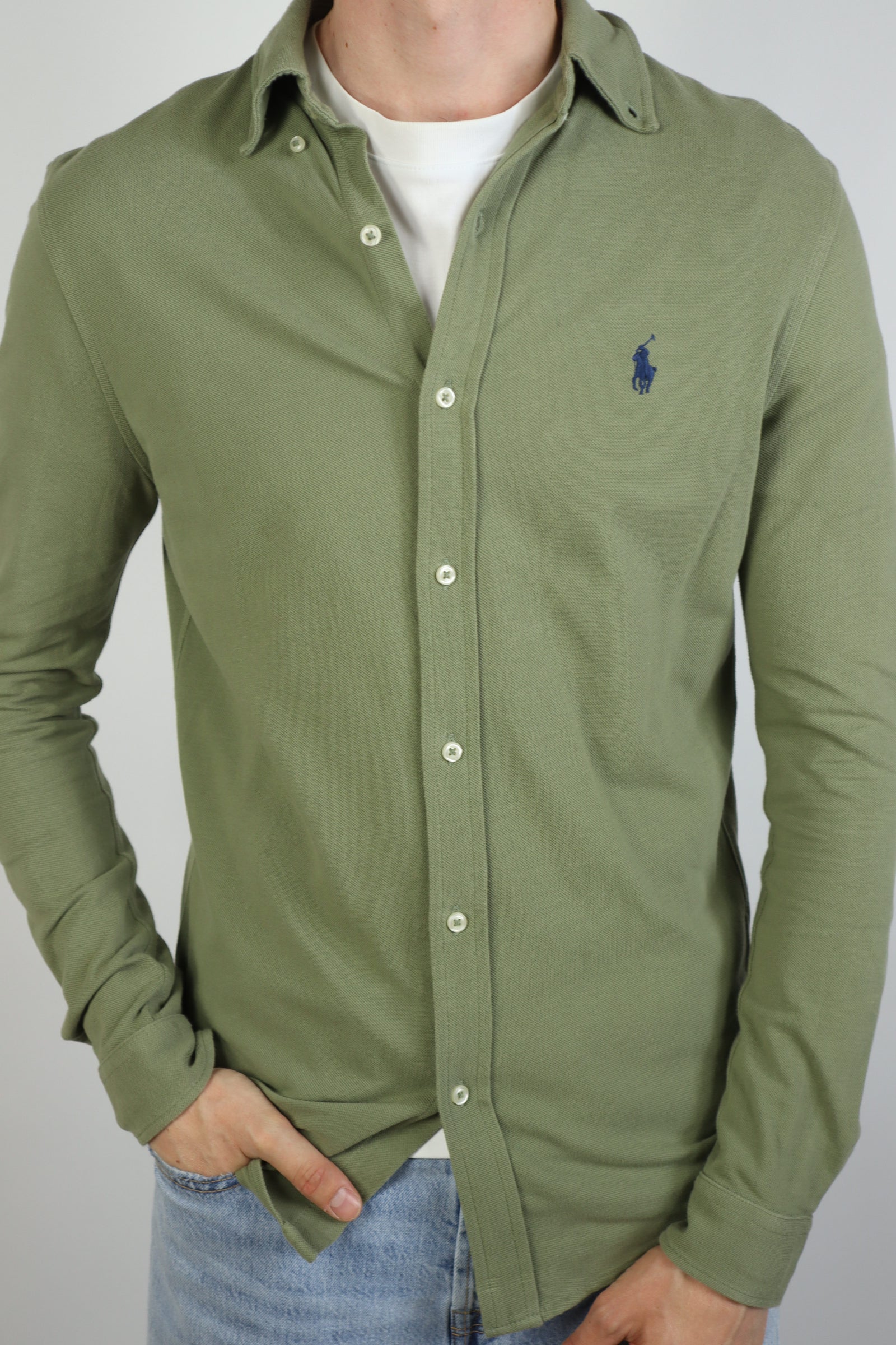 Ralph Lauren featherweight mesh overhemd - S