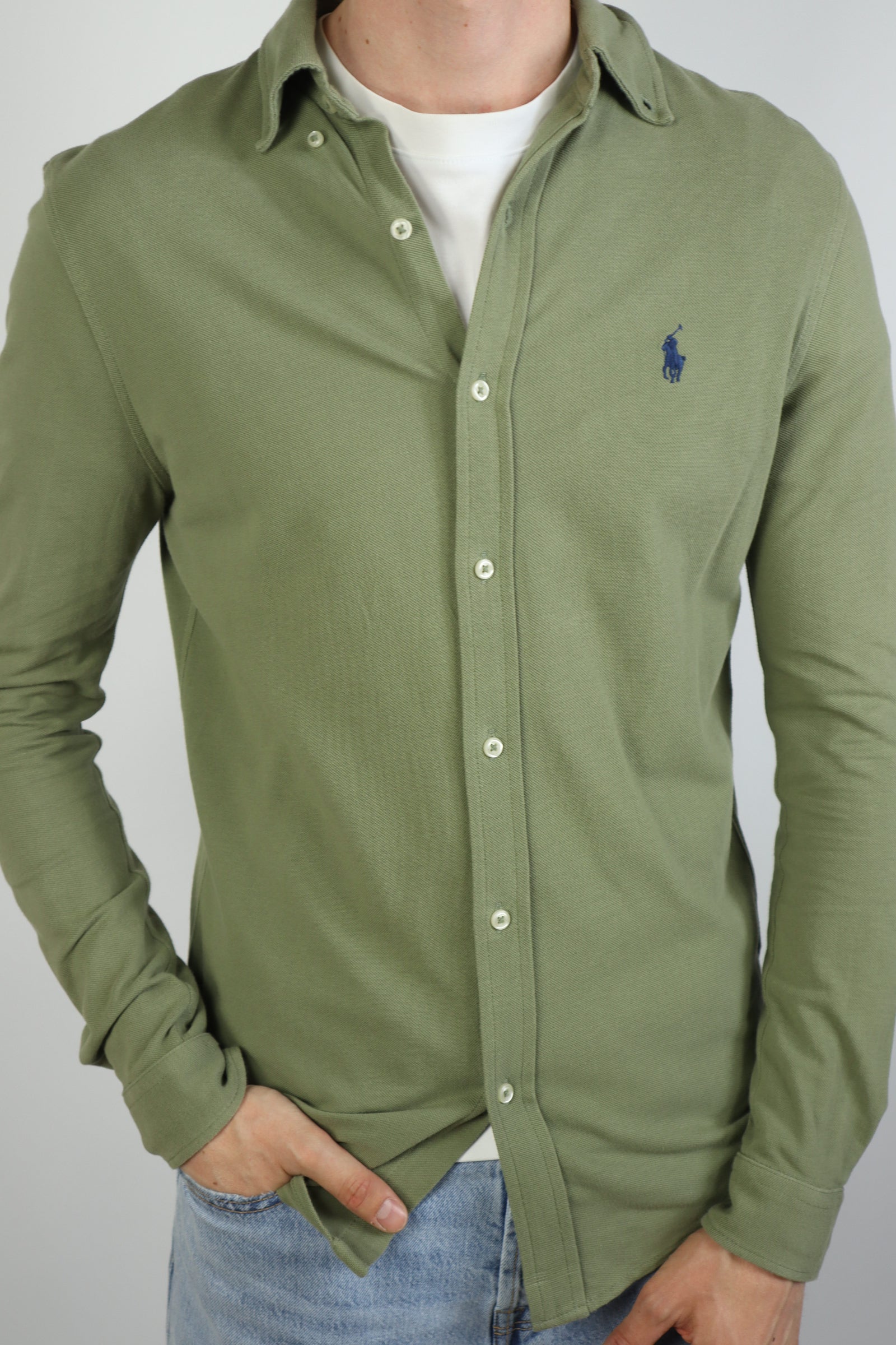 Ralph Lauren featherweight mesh overhemd - S