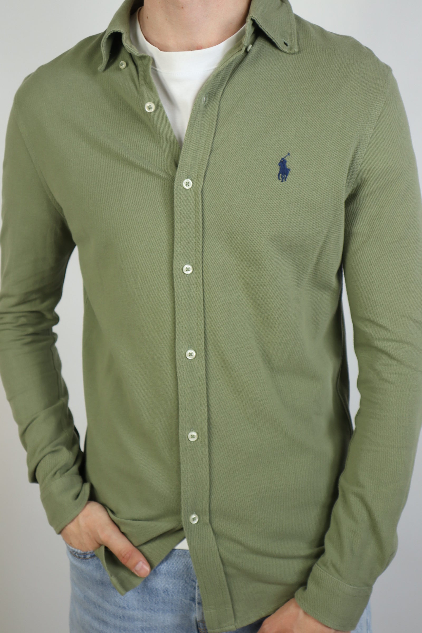 Ralph Lauren featherweight mesh overhemd - S