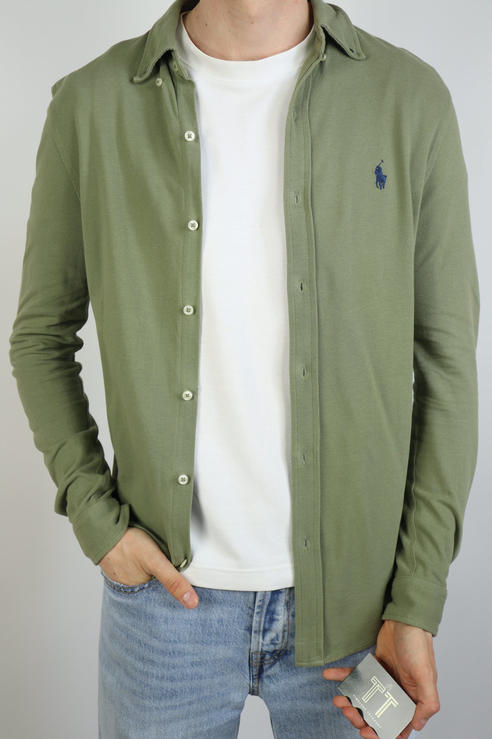 Ralph Lauren featherweight mesh overhemd - S