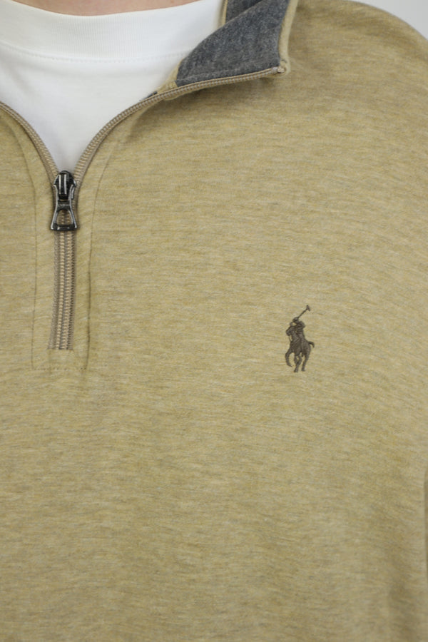 Ralph Lauren trui met kwart rits - L