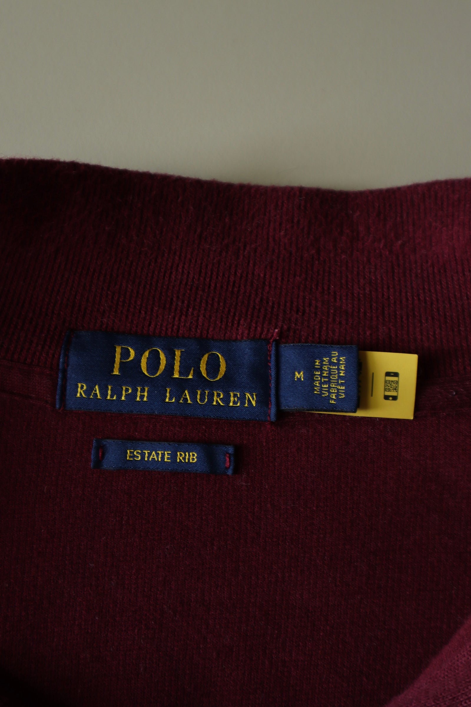 Ralph Lauren trui met kwart rits - M