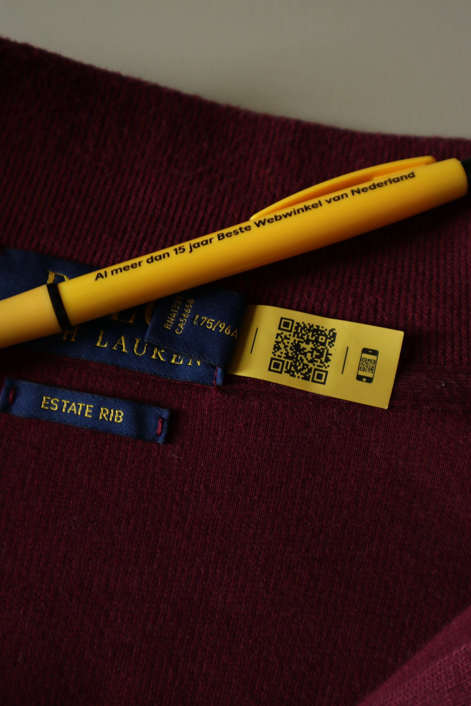 Ralph Lauren trui met kwart rits - M