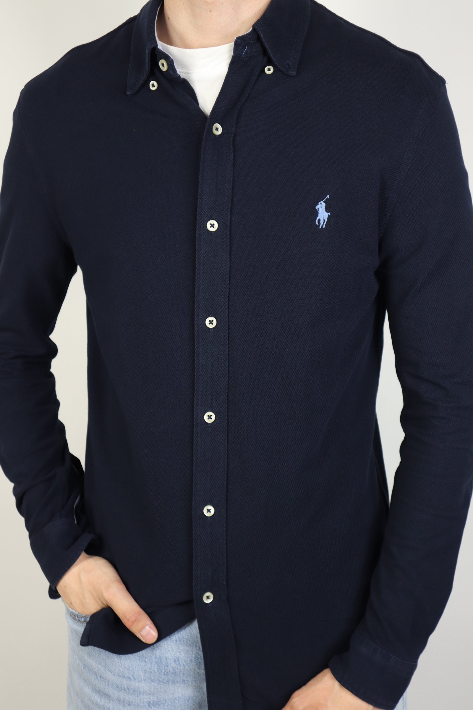 Ralph Lauren featherweight mesh overhemd - S/M