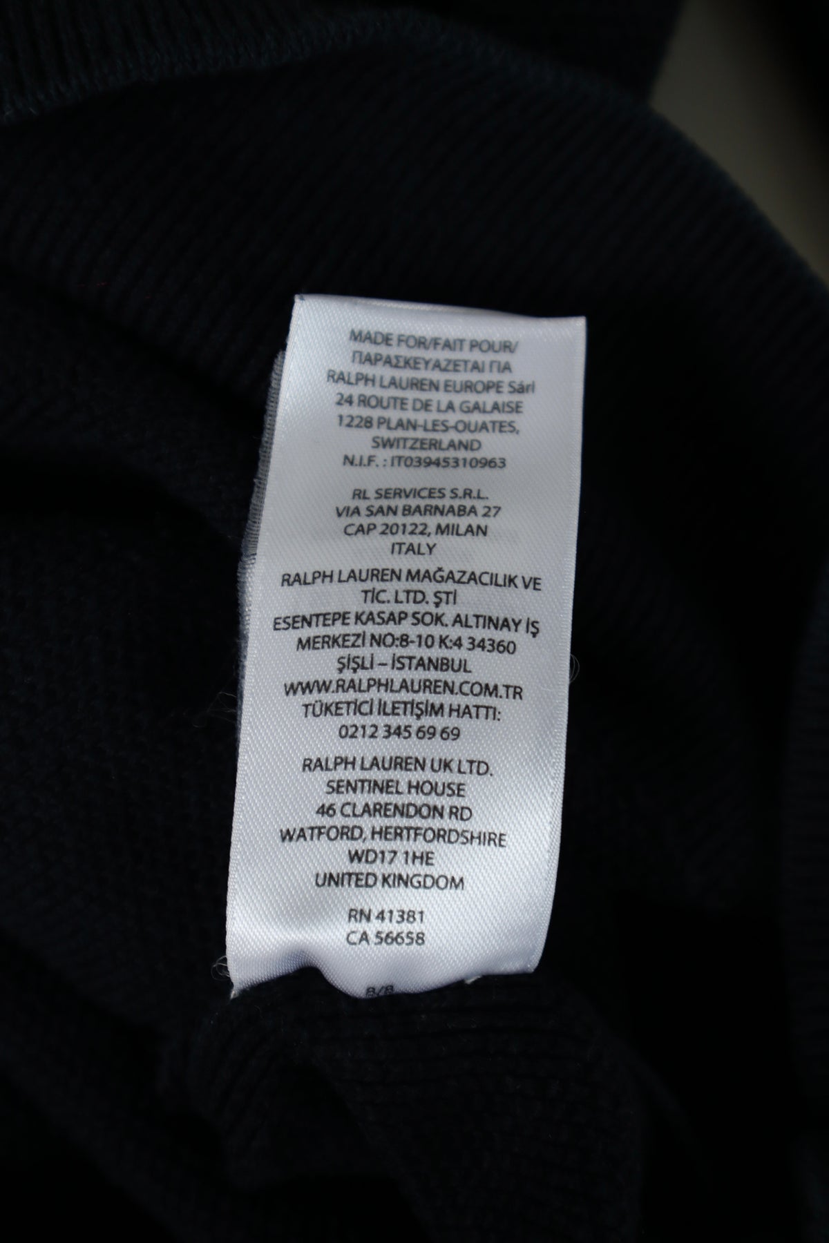Ralph Lauren trui met kwart rits - XS